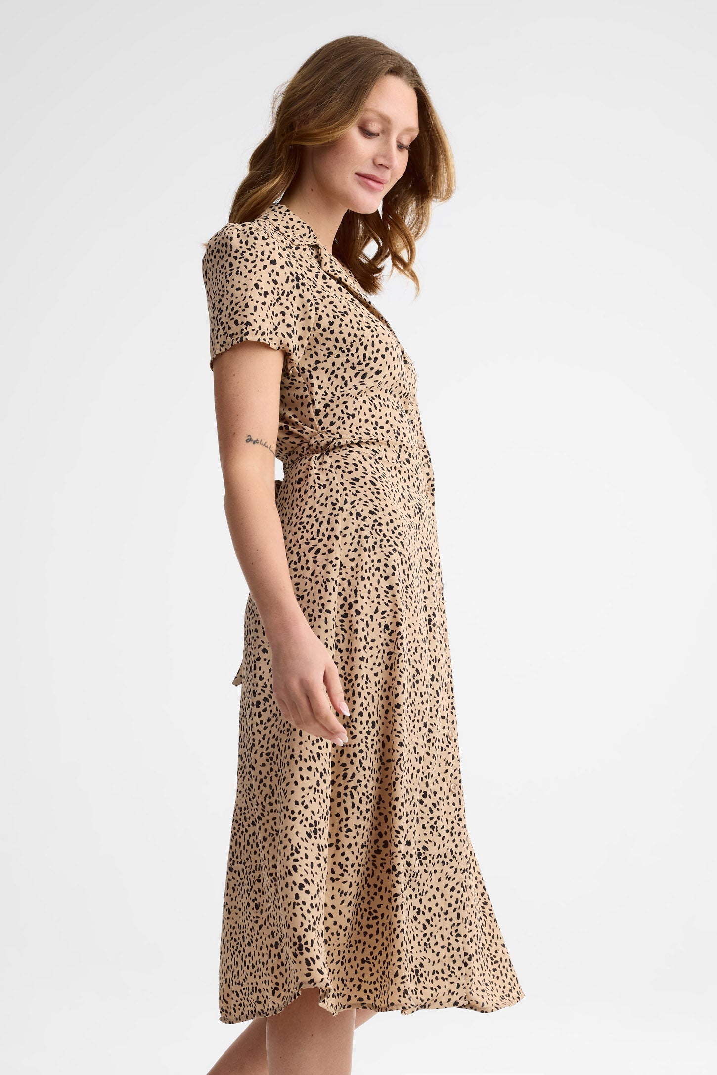 Robe chemisier à manches courtes – Femme && BRONZÉ