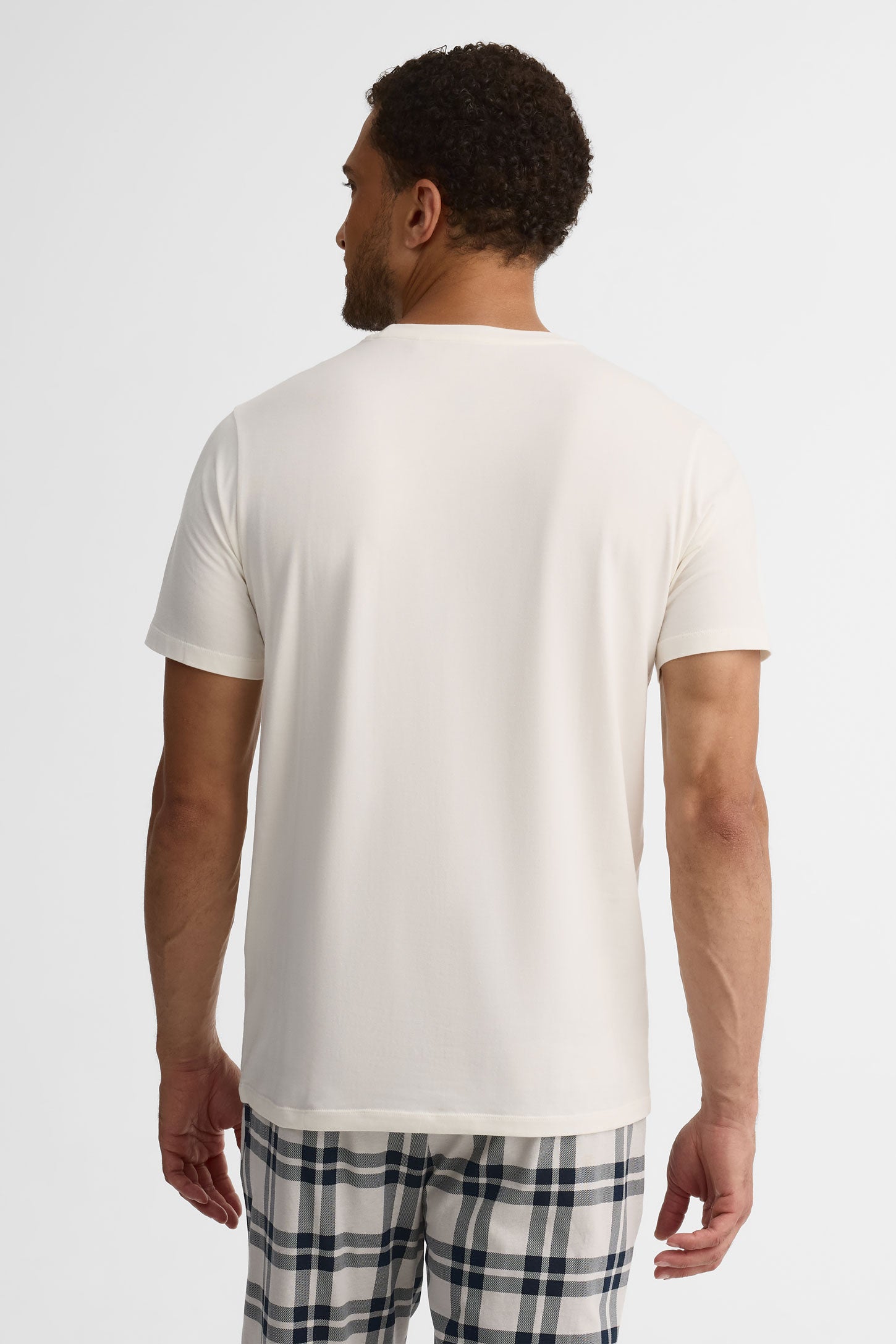 T-shirt pyjama modal, 2/40$ - Homme && BLANC CASSÉ