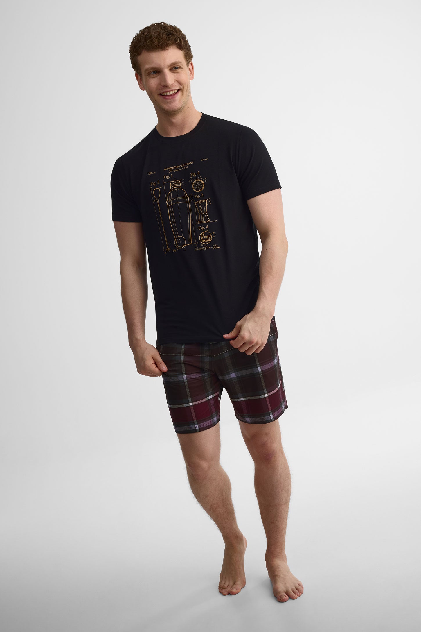 Short pyjama moss, 2/40$ - Homme && BOURGOGNE MULTI