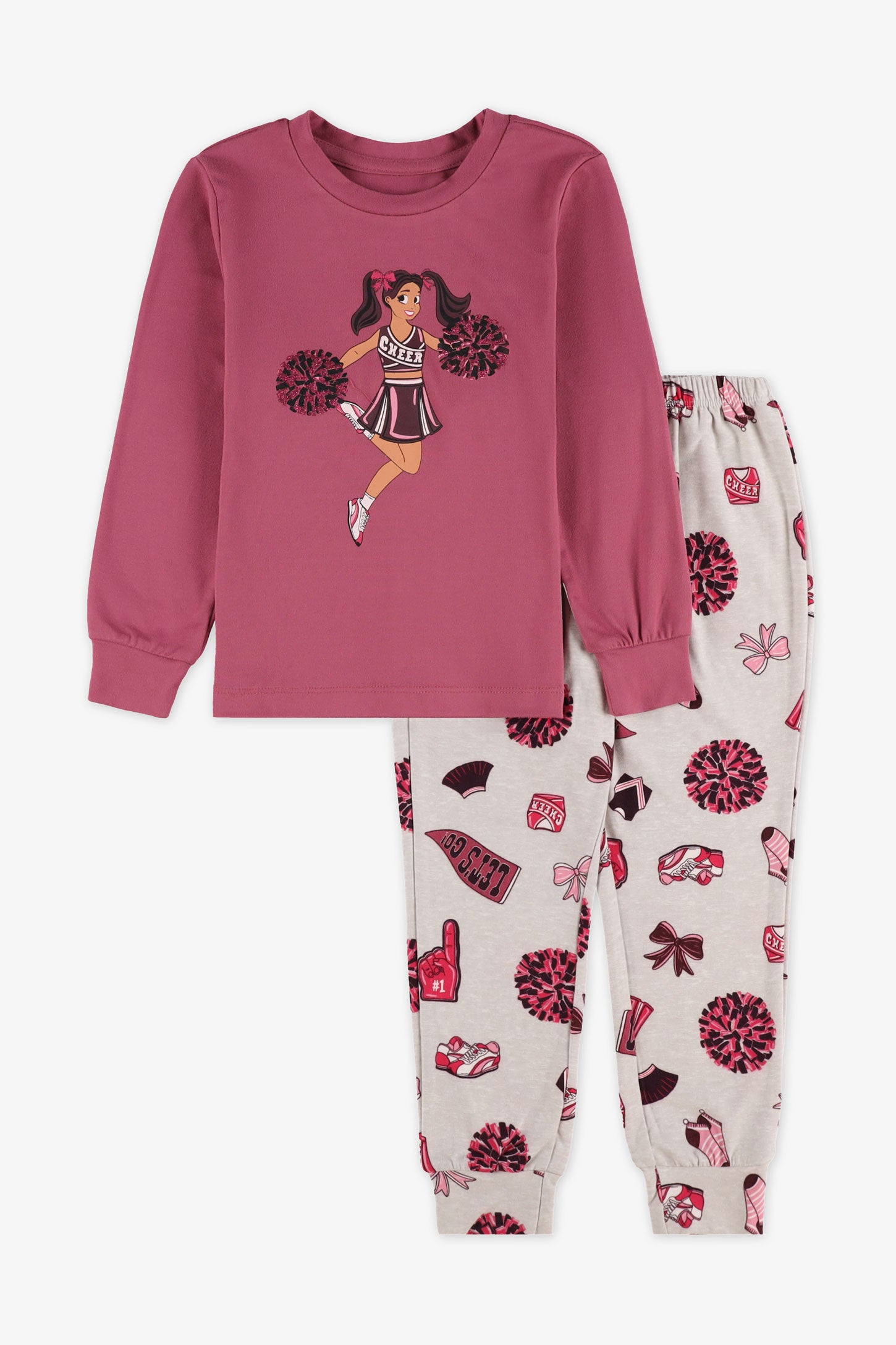 Pyjama 2-pièces, 2/35$ - Enfant fille && ROSE
