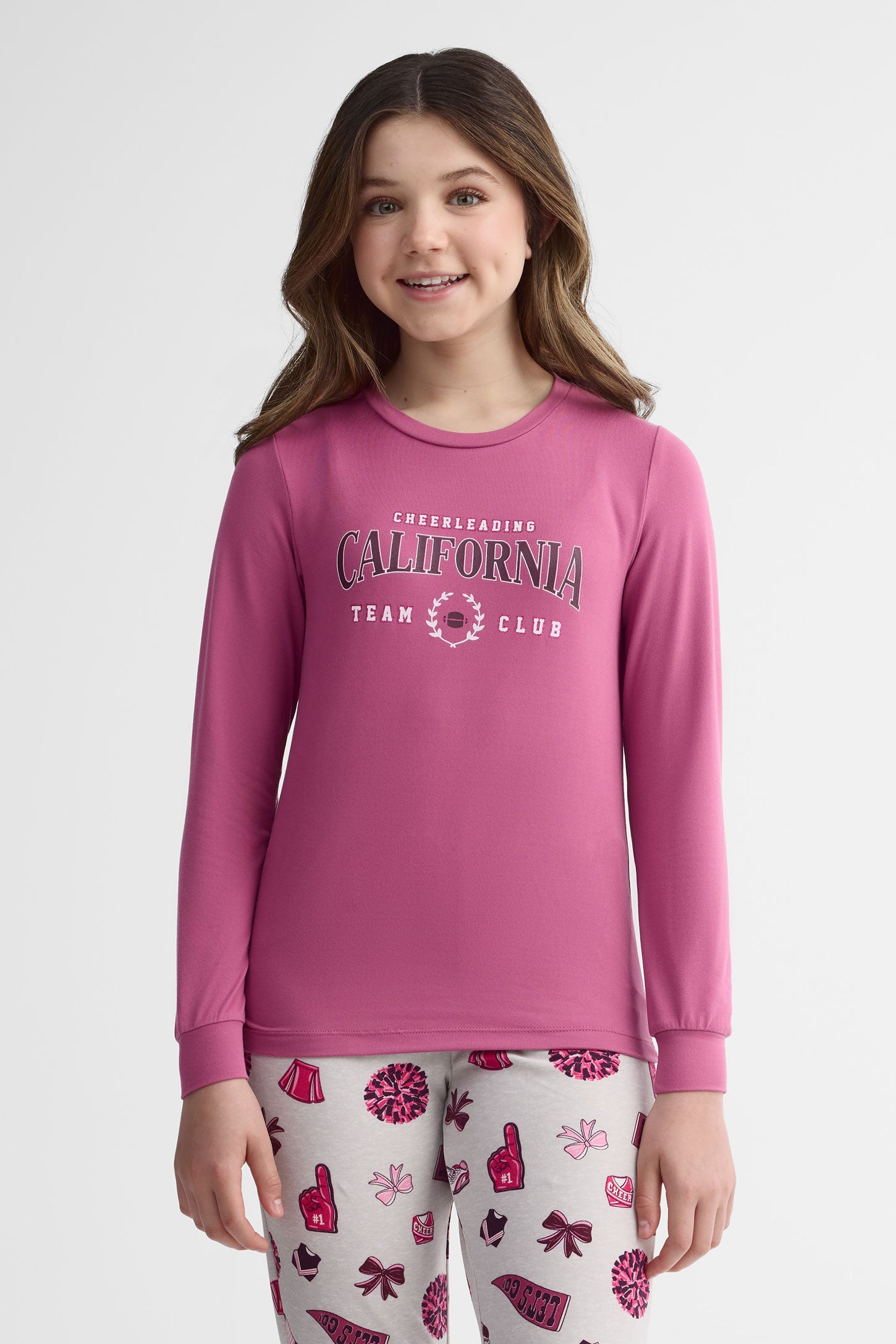 Pyjama 2 pièces imprimé - Ado fille 2/40$ && ROSE