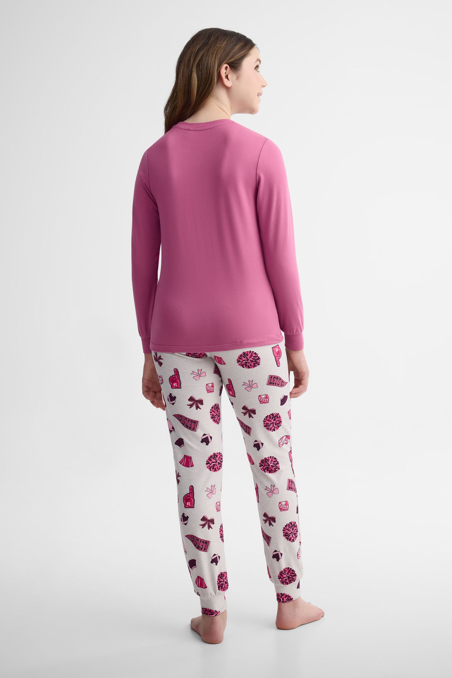 Pyjama 2 pièces imprimé - Ado fille 2/40$ && ROSE