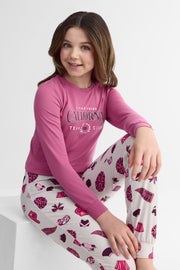 Pyjama 2 pièces imprimé - Ado fille 2/40$ && ROSE