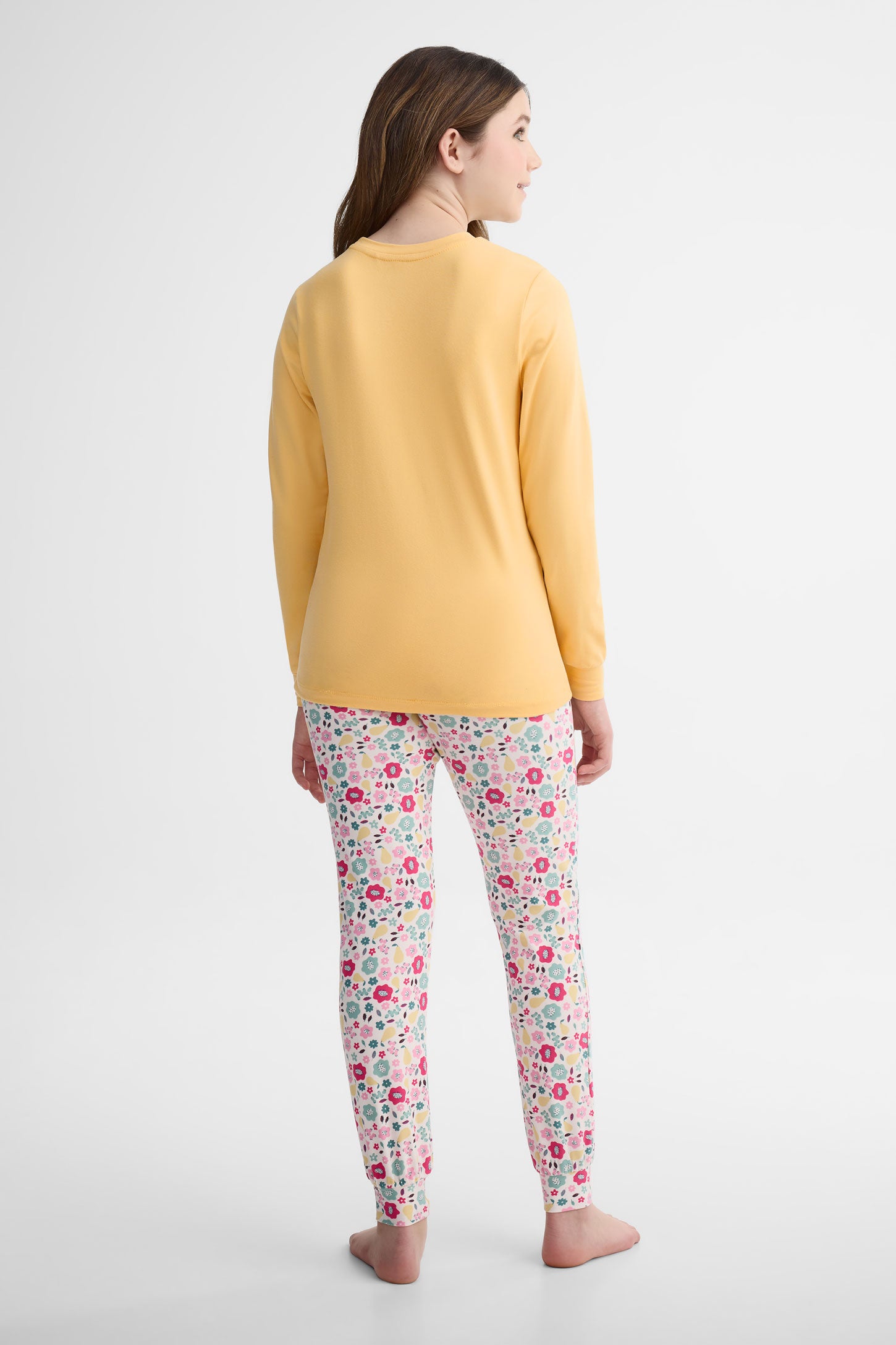 Pyjama 2 pièces imprimé - Ado fille 2/40$ && JAUNE