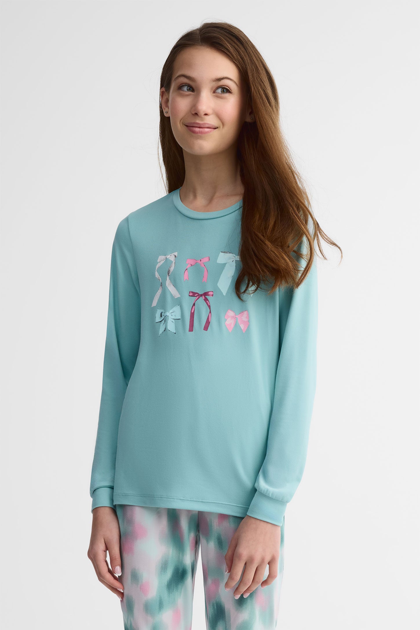Pyjama 2 pièces imprimé - Ado fille 2/40$ && AQUA