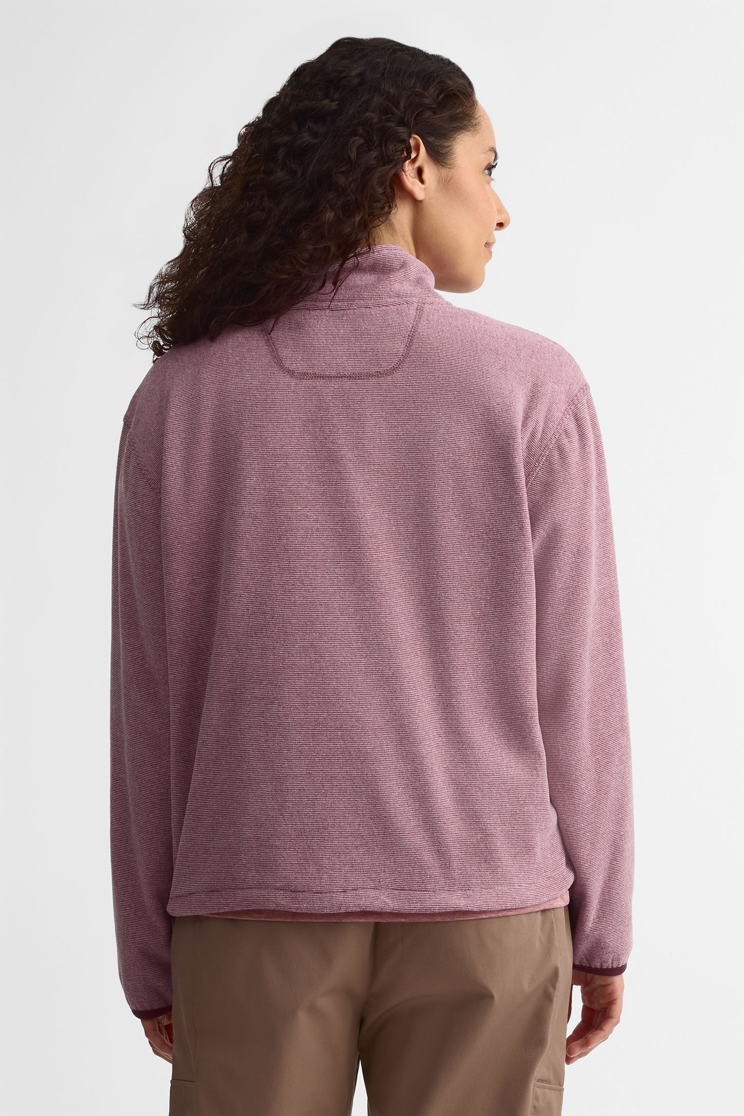 Chandail col montant micro polaire - Femme && MAUVE/MULTI