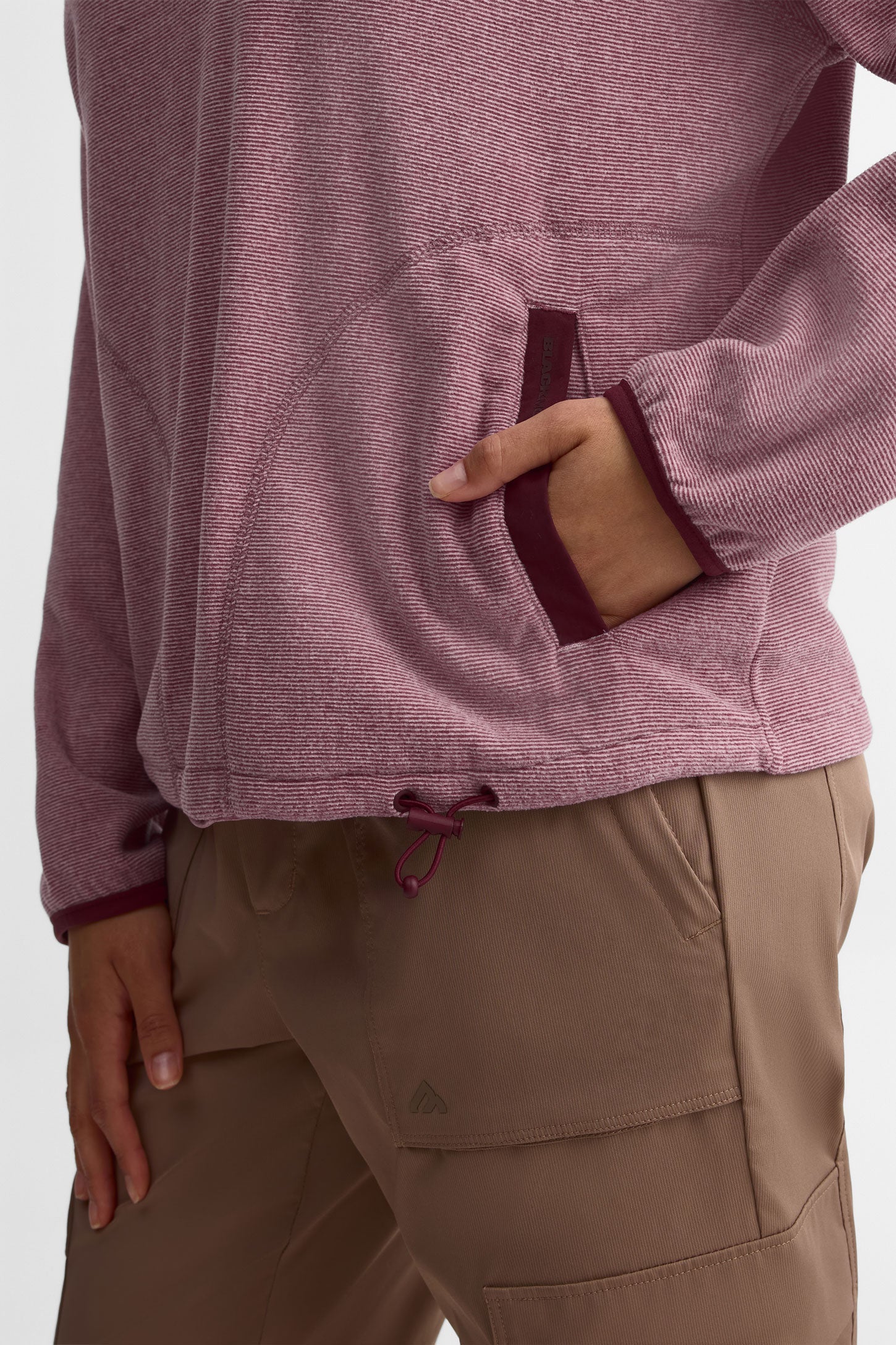 Chandail col montant micro polaire - Femme && MAUVE/MULTI