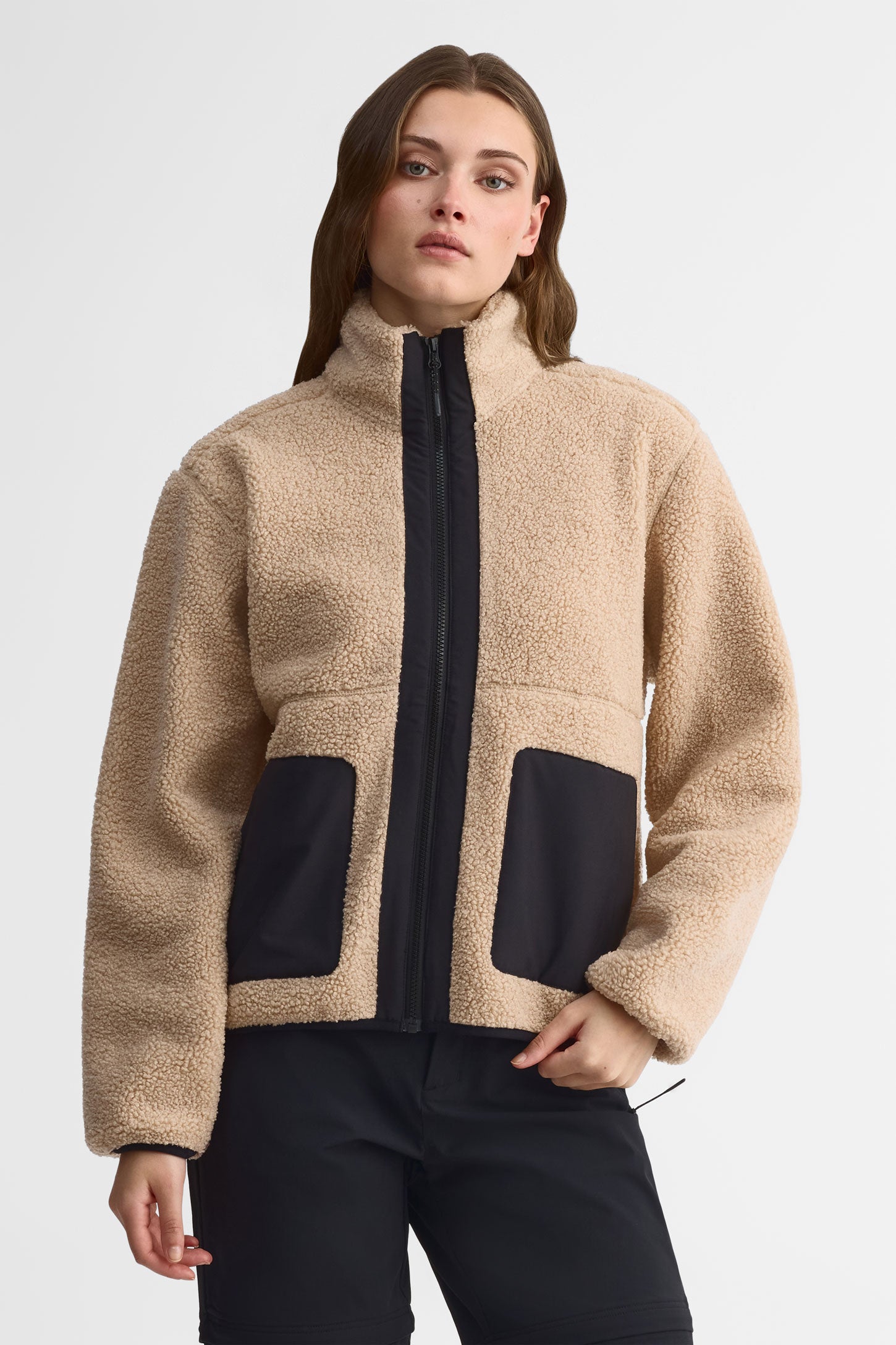 Veste en sherpa - Femme && BEIGE