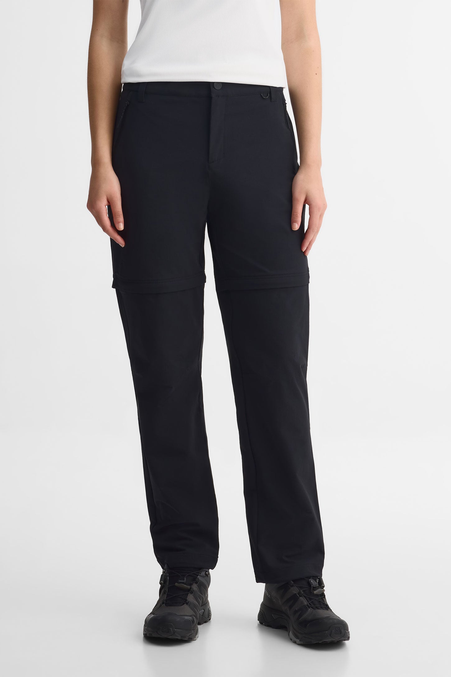 Pantalon convertible extensible 4 sens - Femme && NOIR