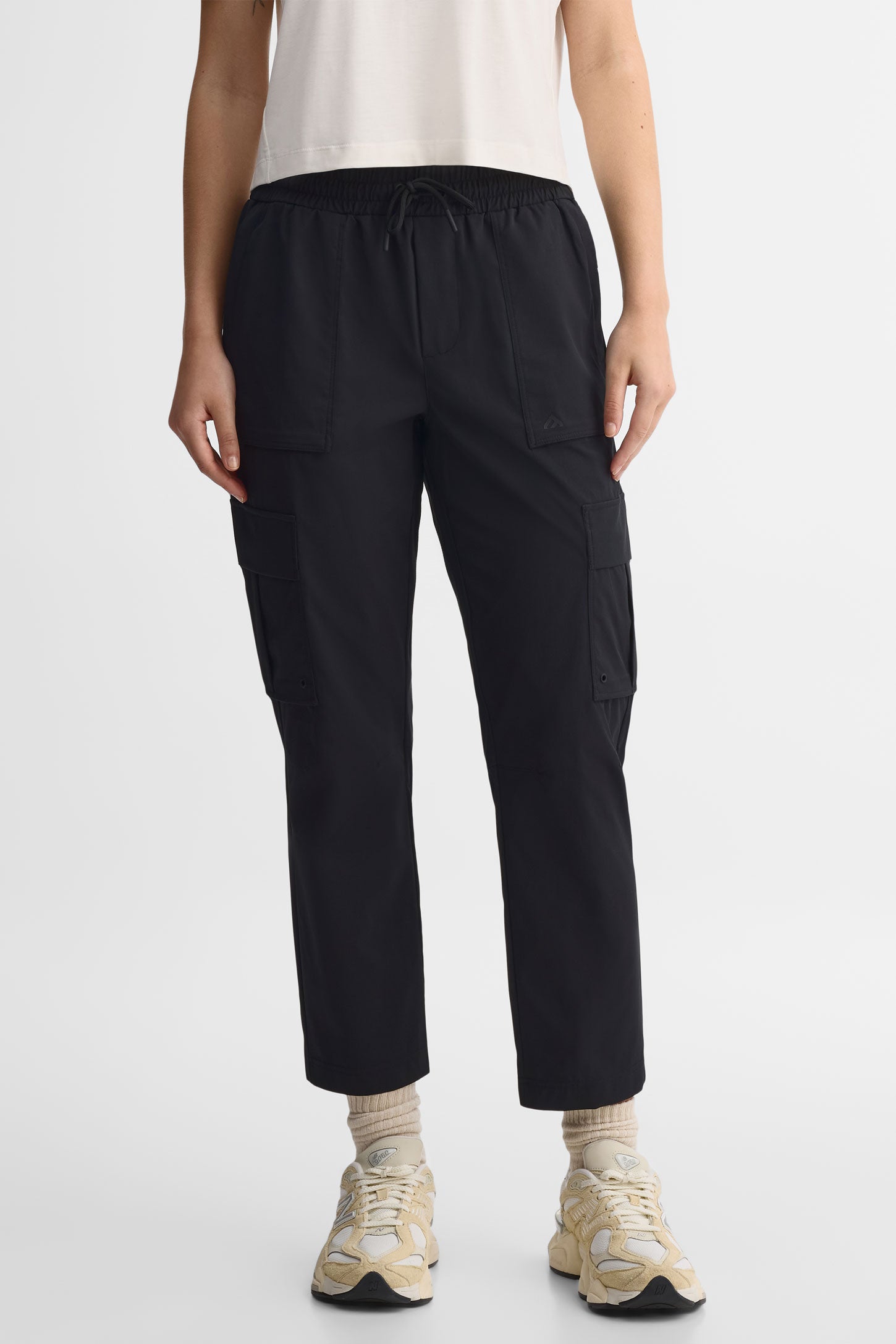 Pantalon cargo 7/8 - Femme && NOIR