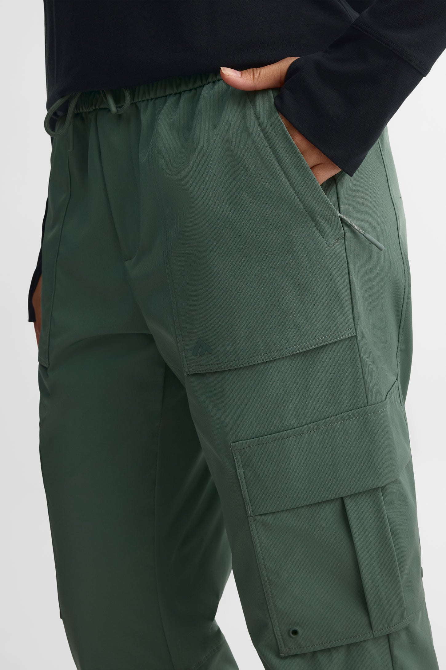 Pantalon cargo 7/8 - Femme && VERT