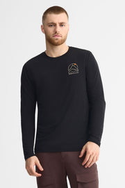 Chandail col rond manches longues - Homme && NOIR