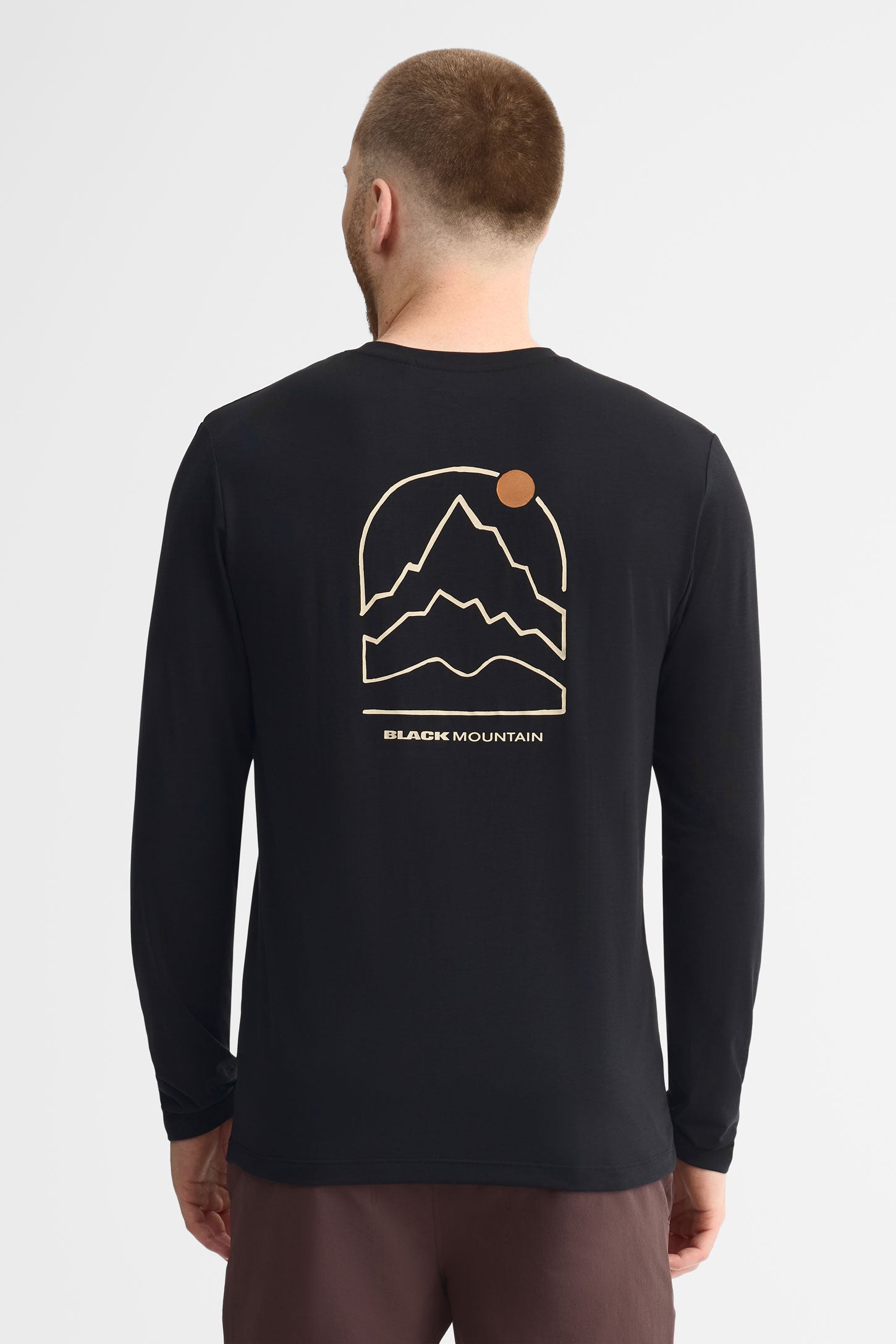 Chandail col rond manches longues - Homme && NOIR