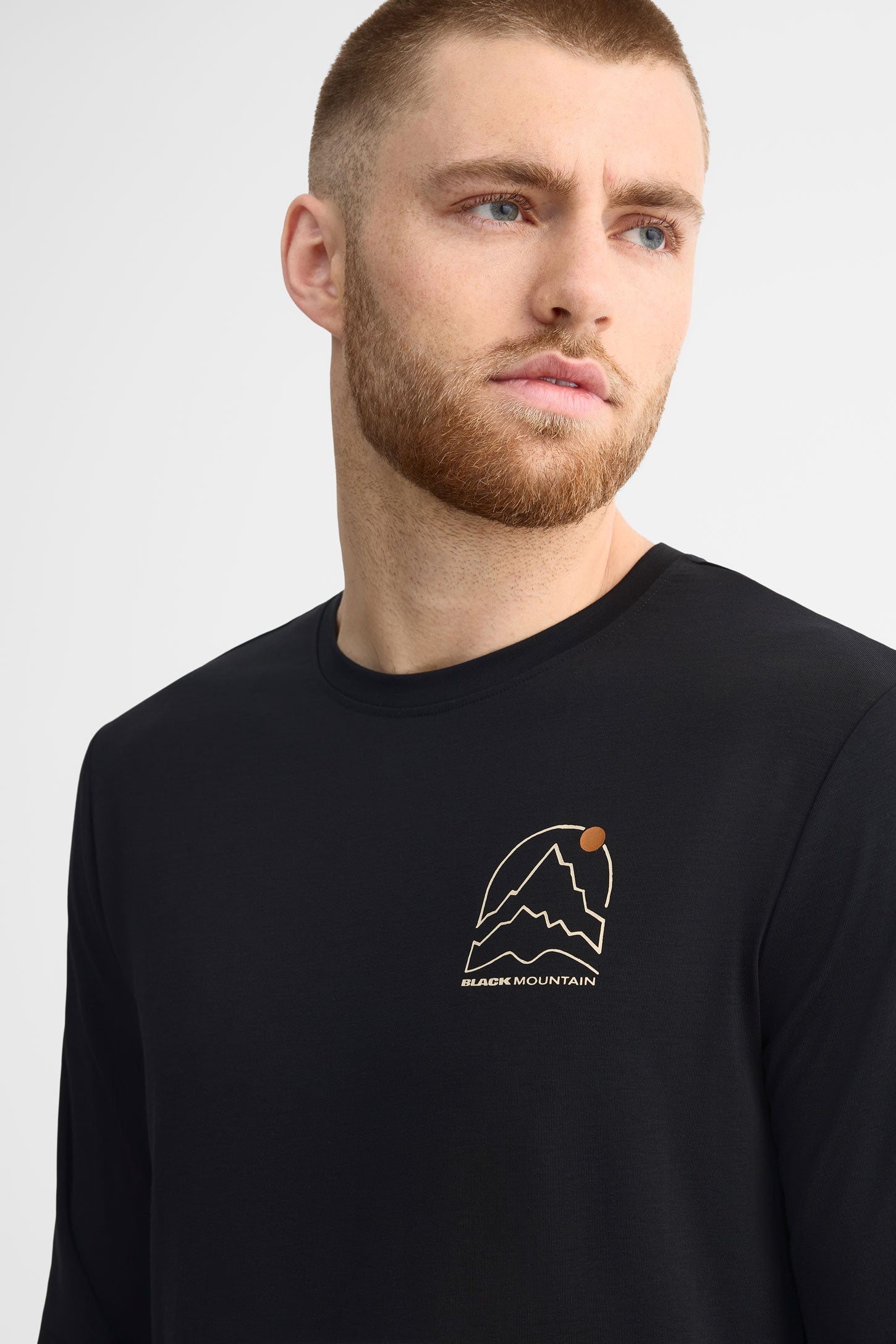 Chandail col rond manches longues - Homme && NOIR