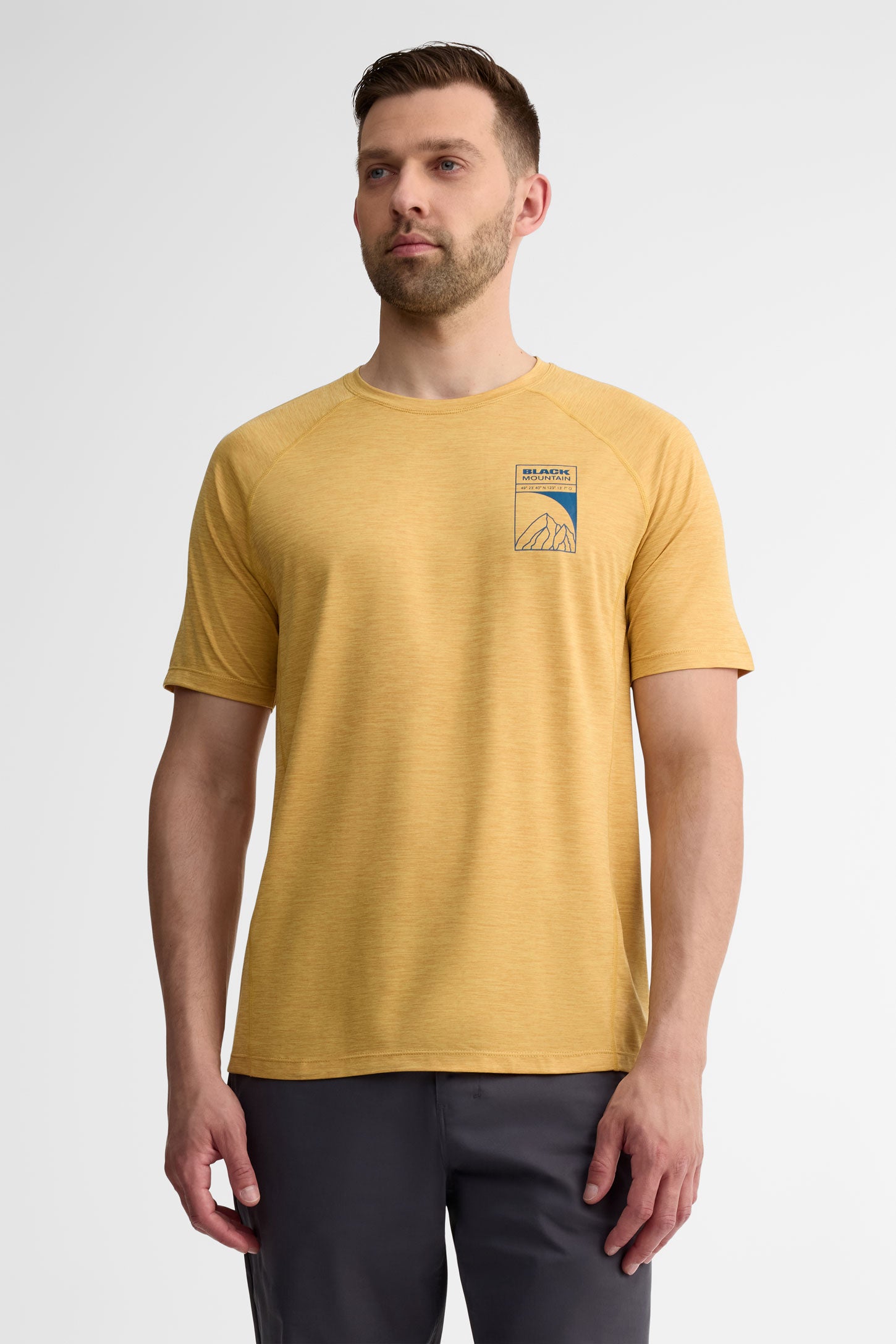 T-shirt col rond - Homme && OCRE