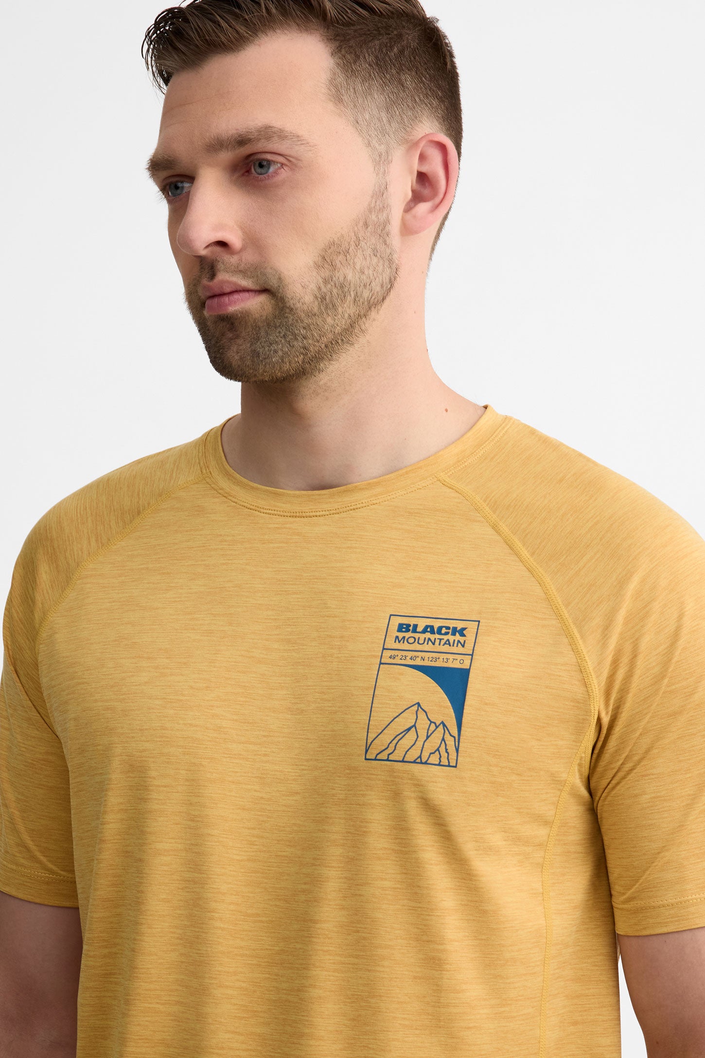 T-shirt col rond - Homme && OCRE