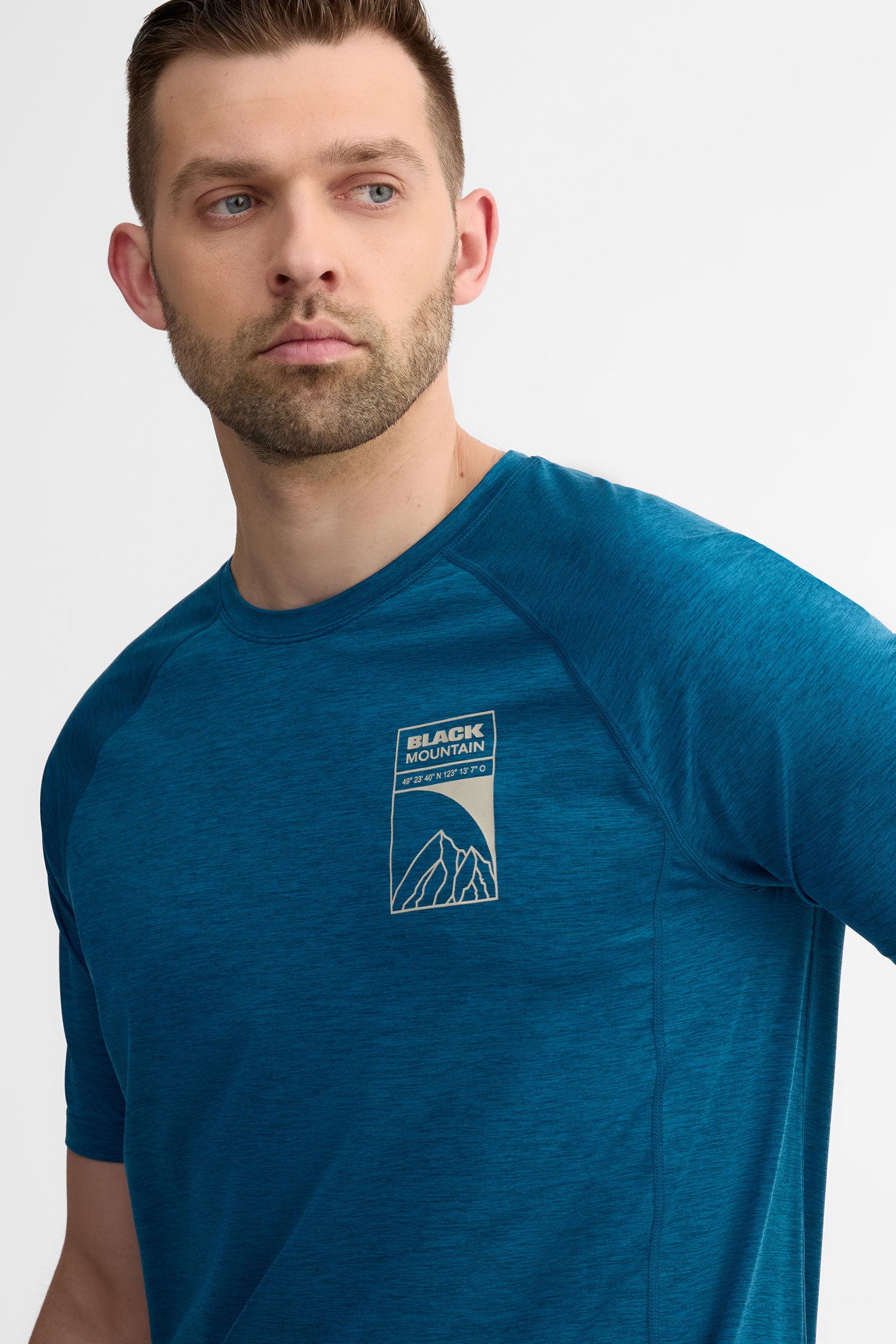 T-shirt col rond - Homme && SARCELLE