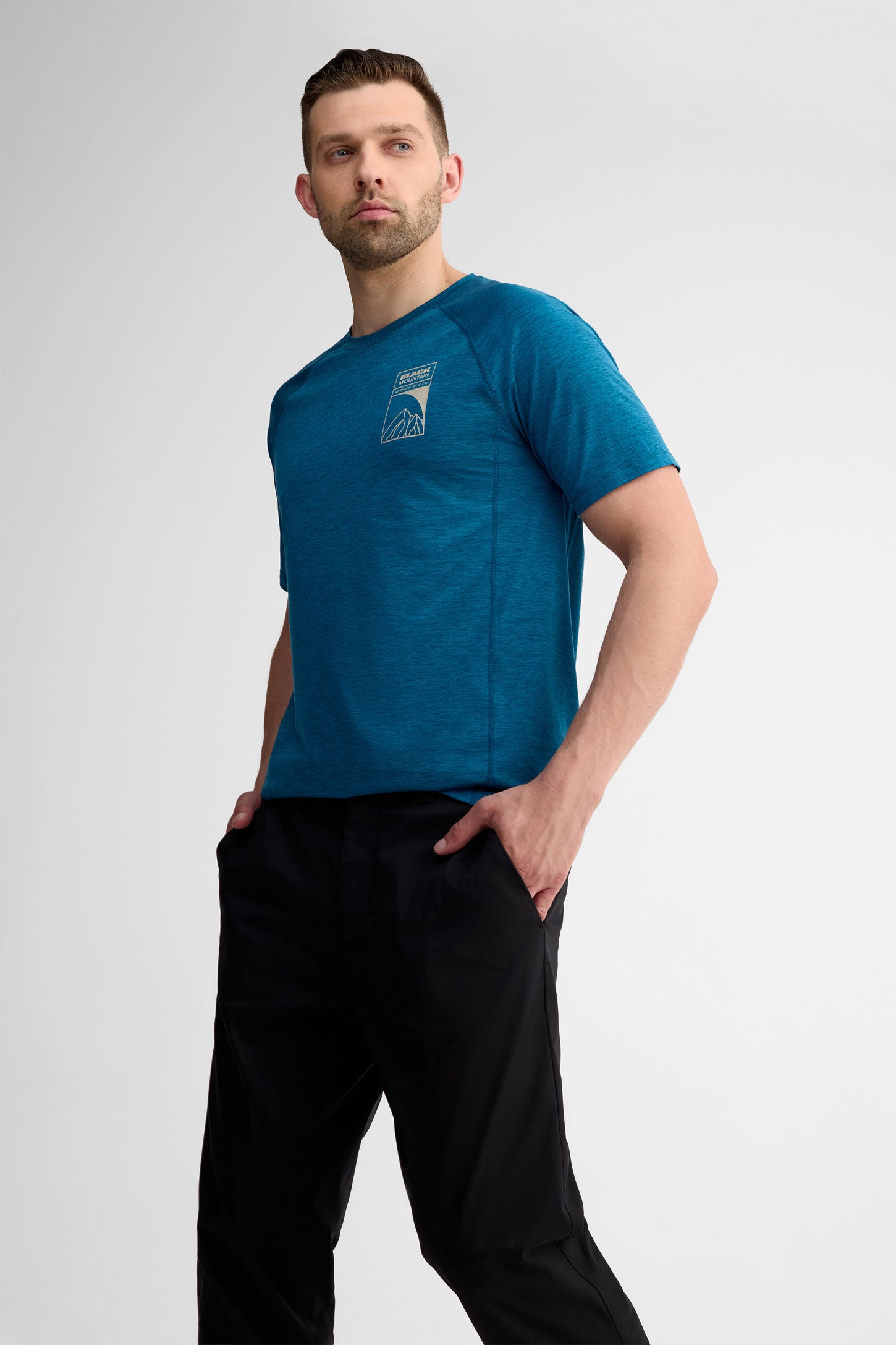 T-shirt col rond - Homme && SARCELLE