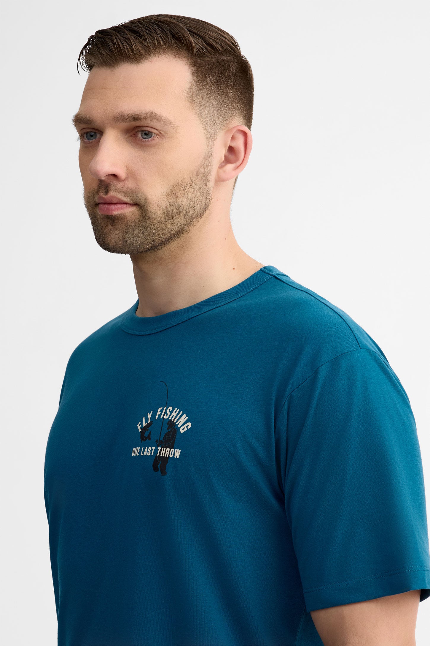 T-shirt col rond semi-ajusté coton bio - Homme && SARCELLE