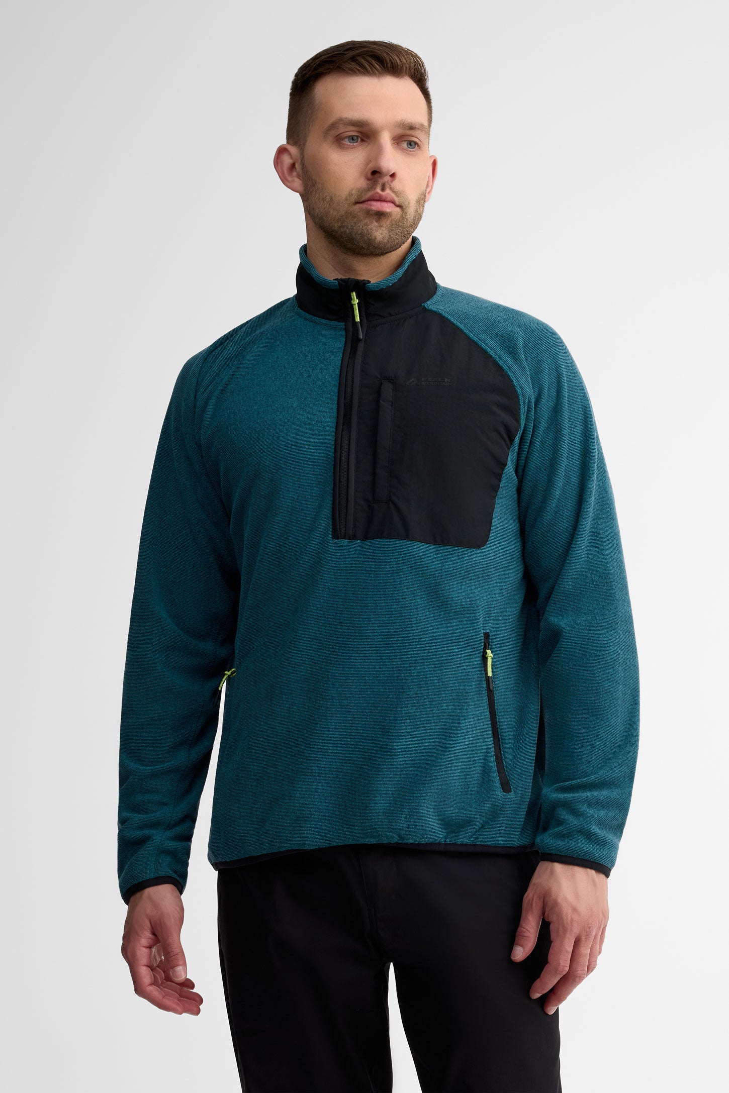 Chandail col montant demi-fermeture éclair - Homme && SARCELLE/MULTI