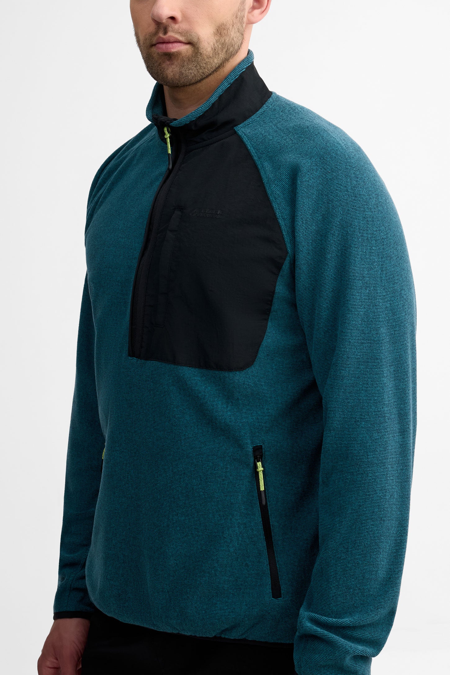 Chandail col montant demi-fermeture éclair - Homme && SARCELLE/MULTI