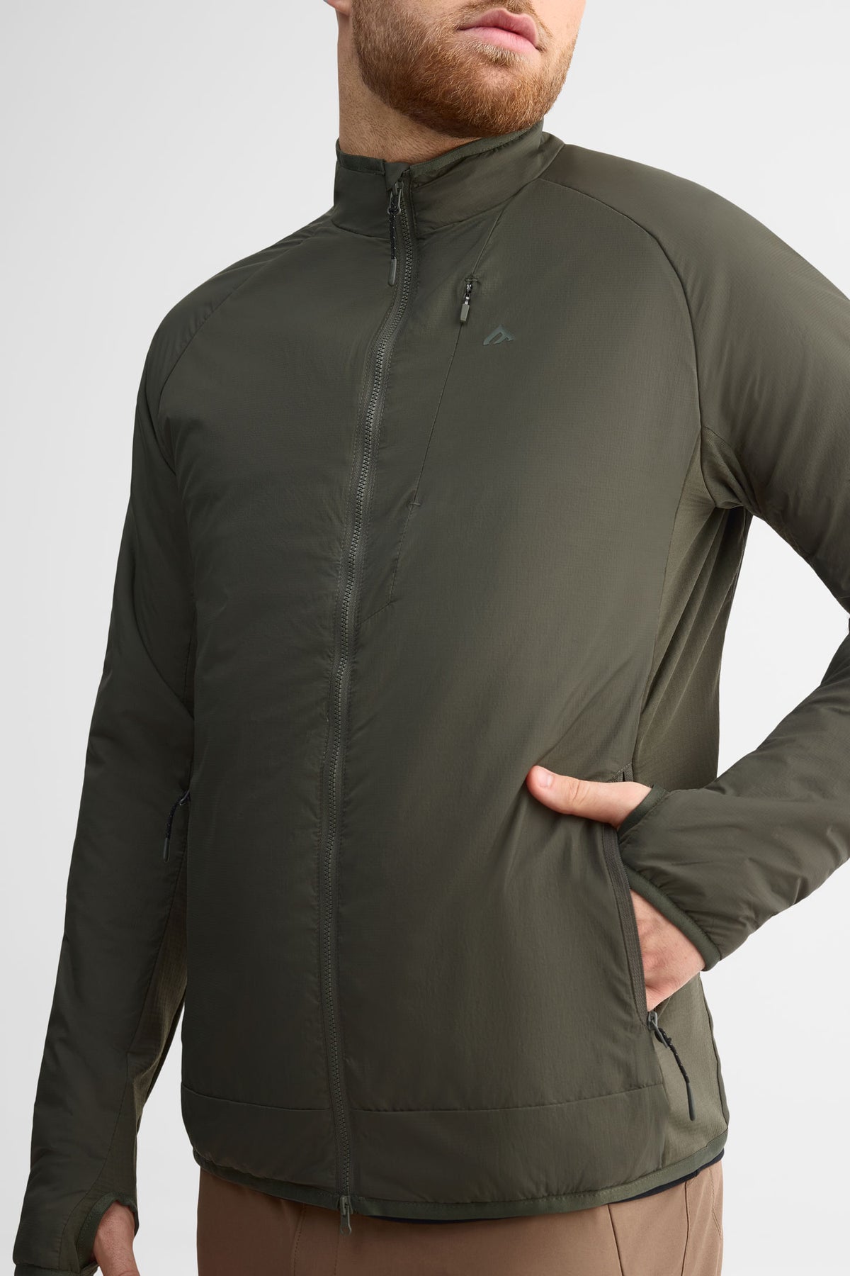 Veste à capuchon - Homme && KAKI