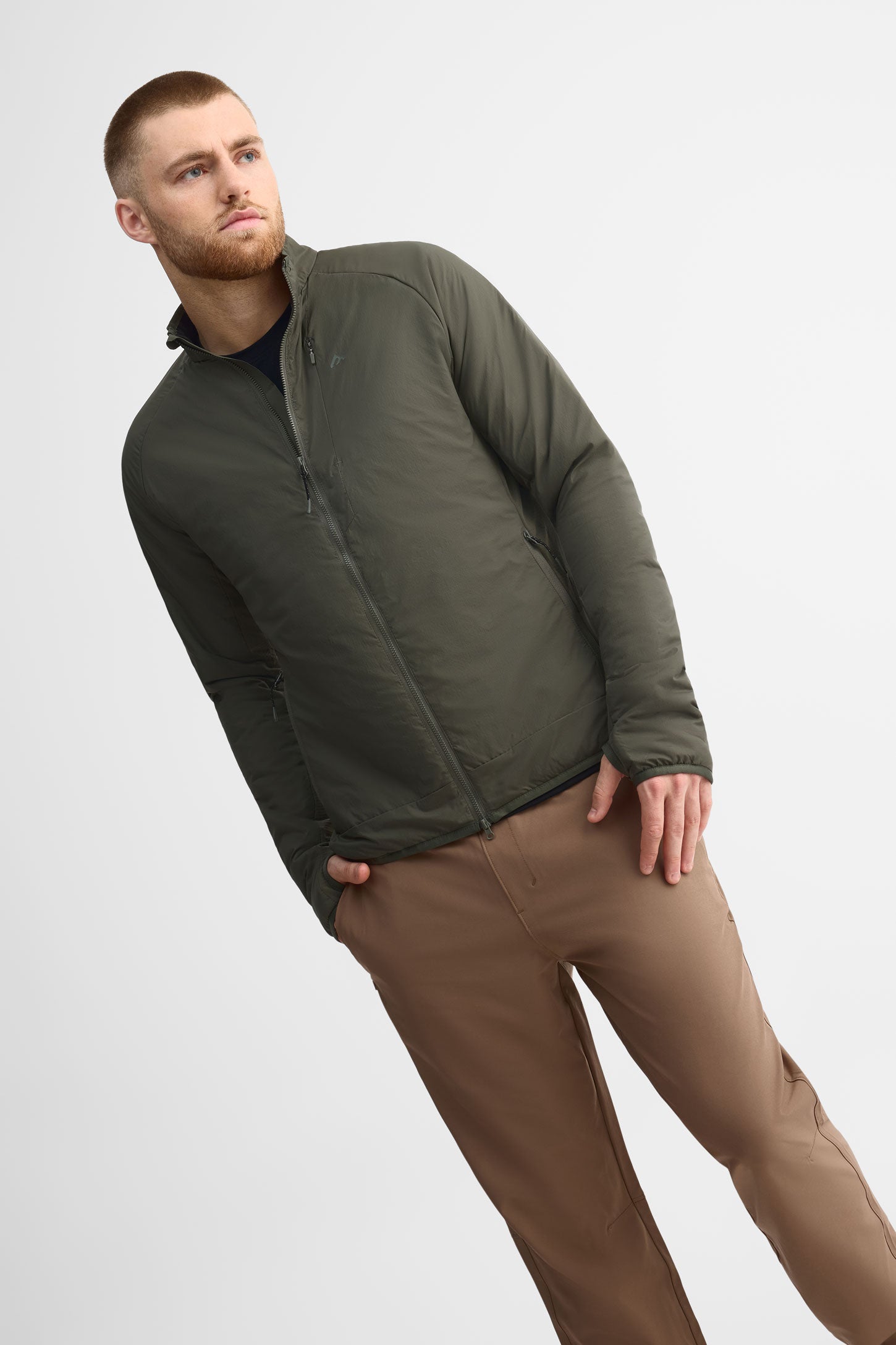 Veste à capuchon - Homme && KAKI