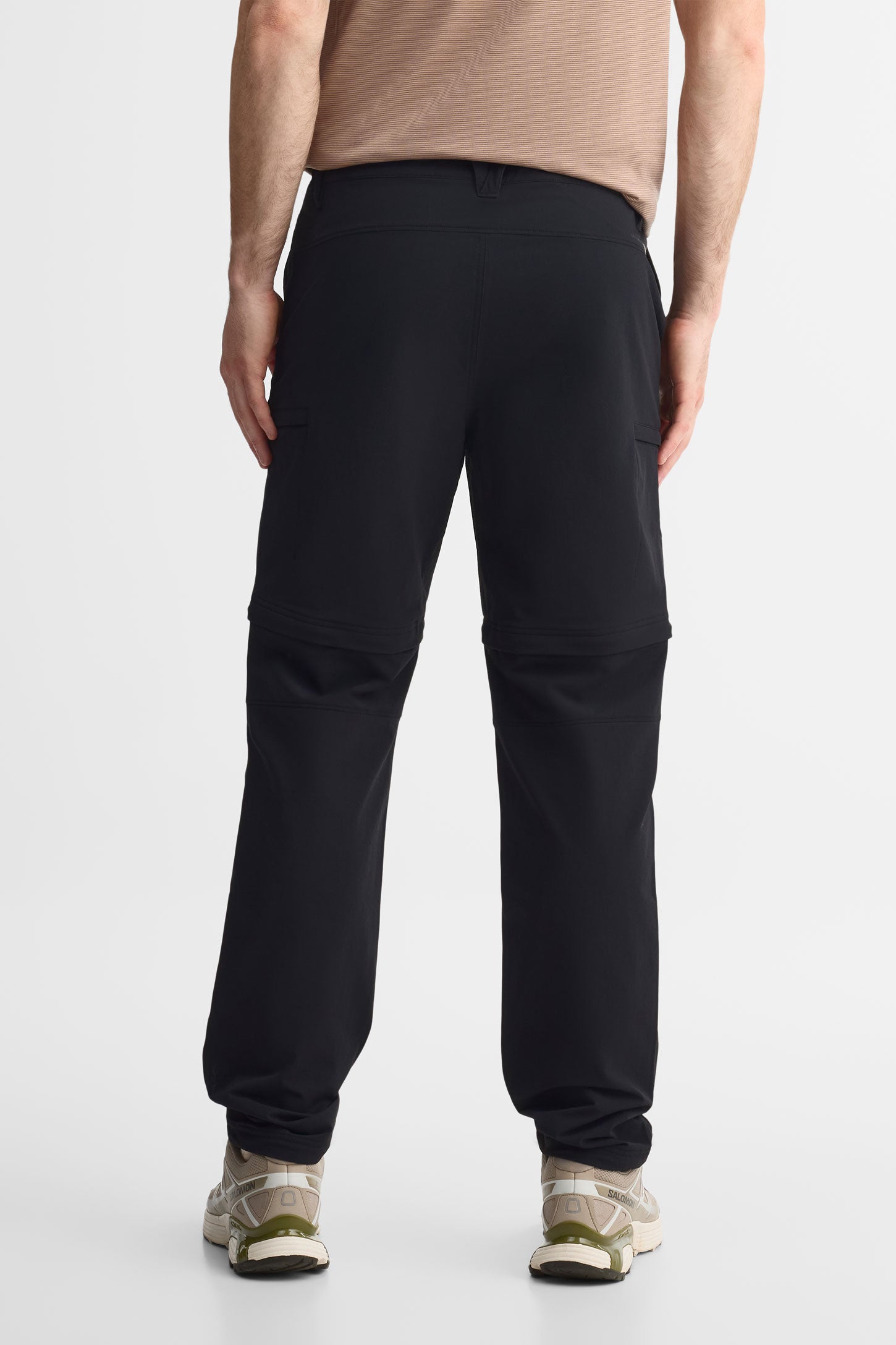 Pantalon cargo convertible extensible 4 sens - Homme && NOIR
