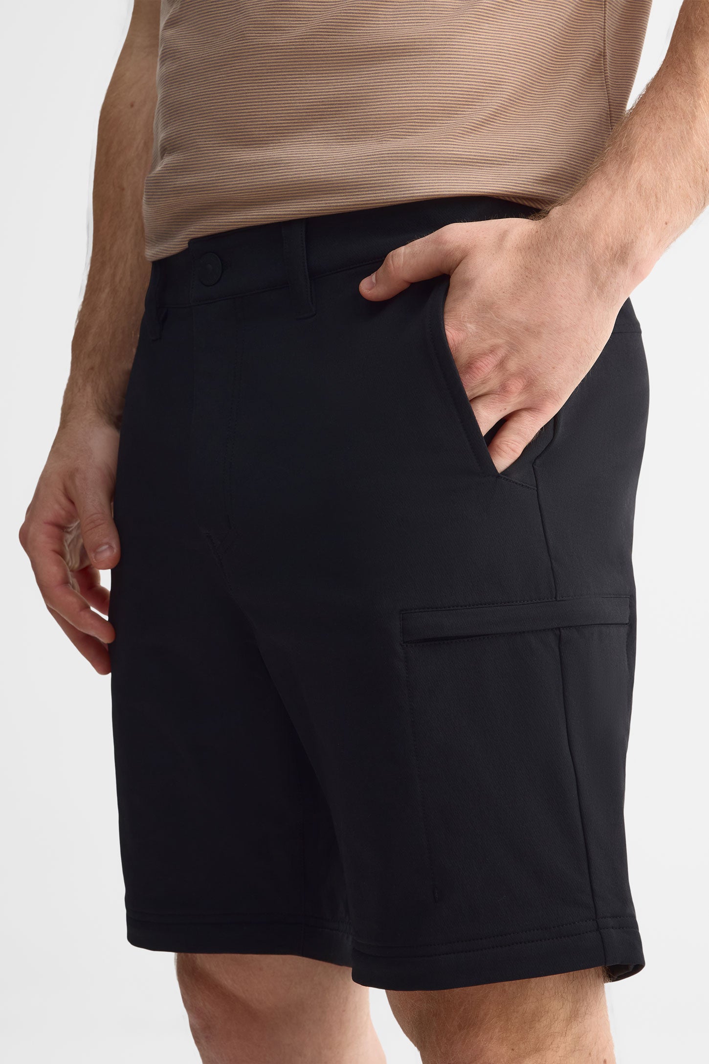 Pantalon cargo convertible extensible 4 sens - Homme && NOIR