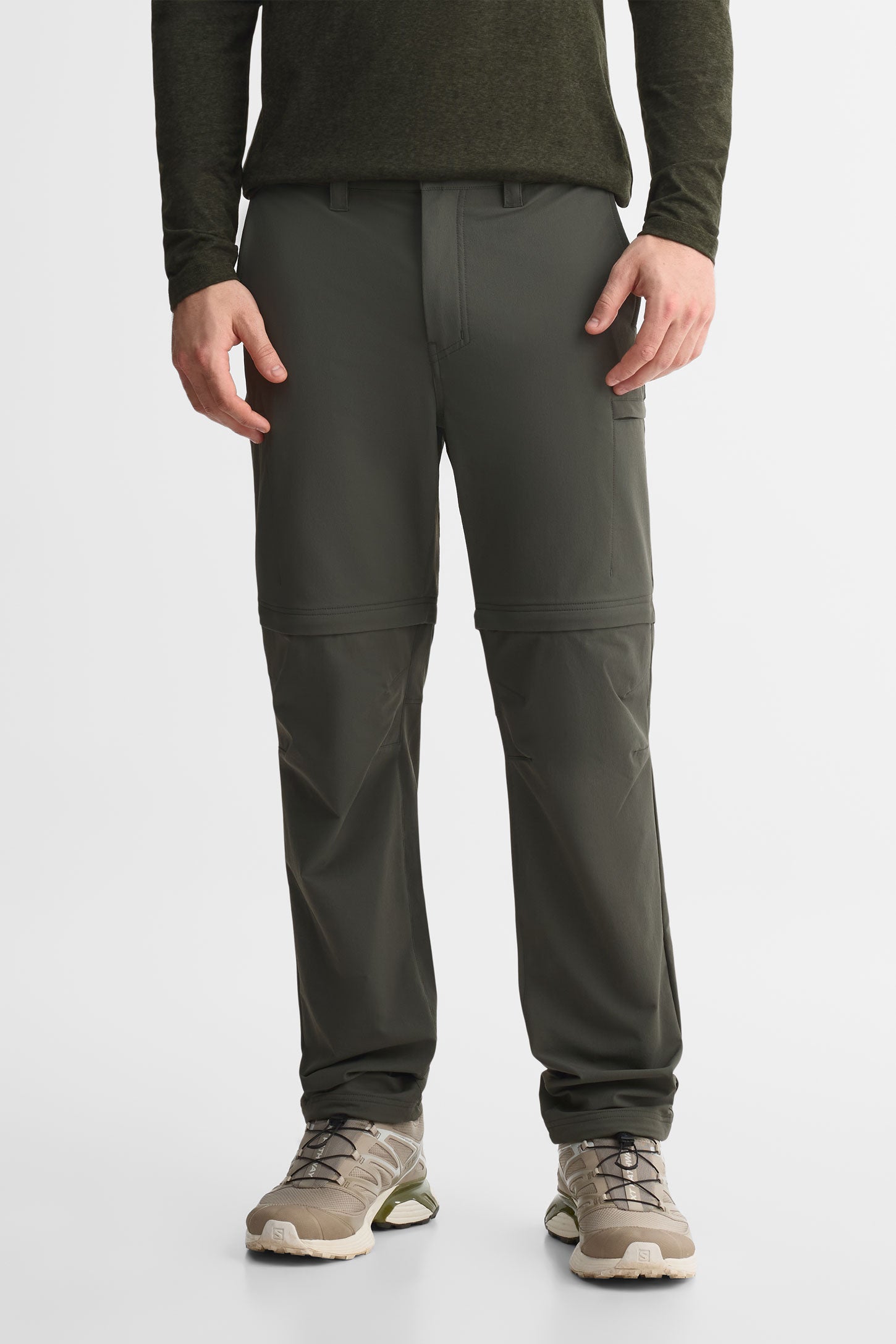 Pantalon cargo convertible extensible 4 sens - Homme && KAKI