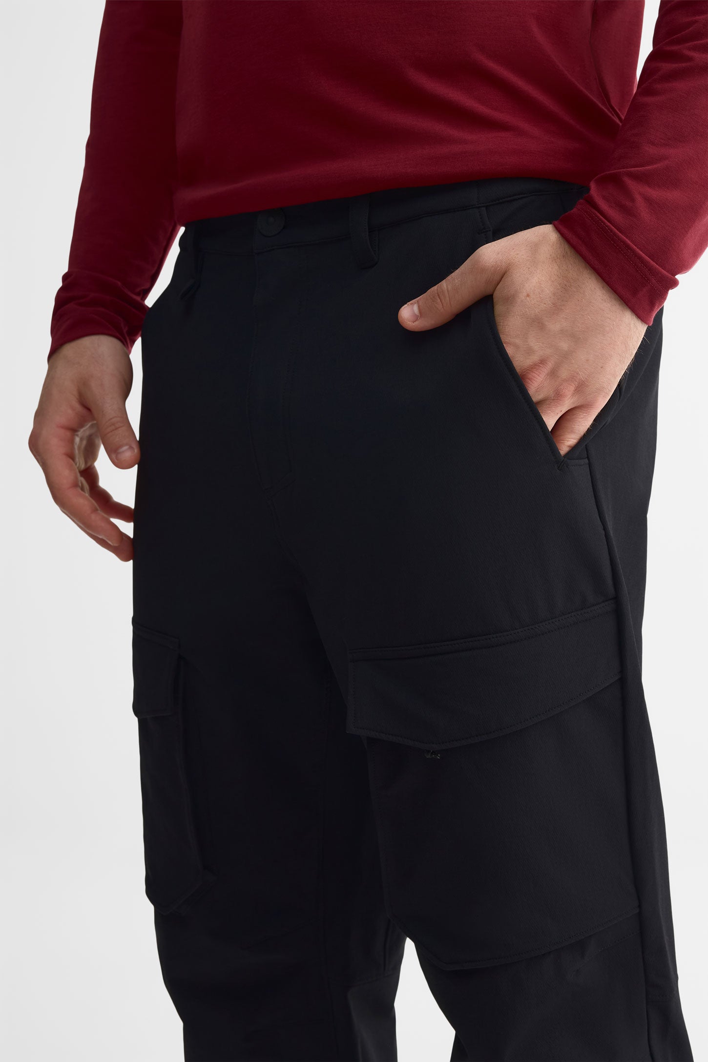 Pantalon cargo extensible 4 sens - Homme && NOIR