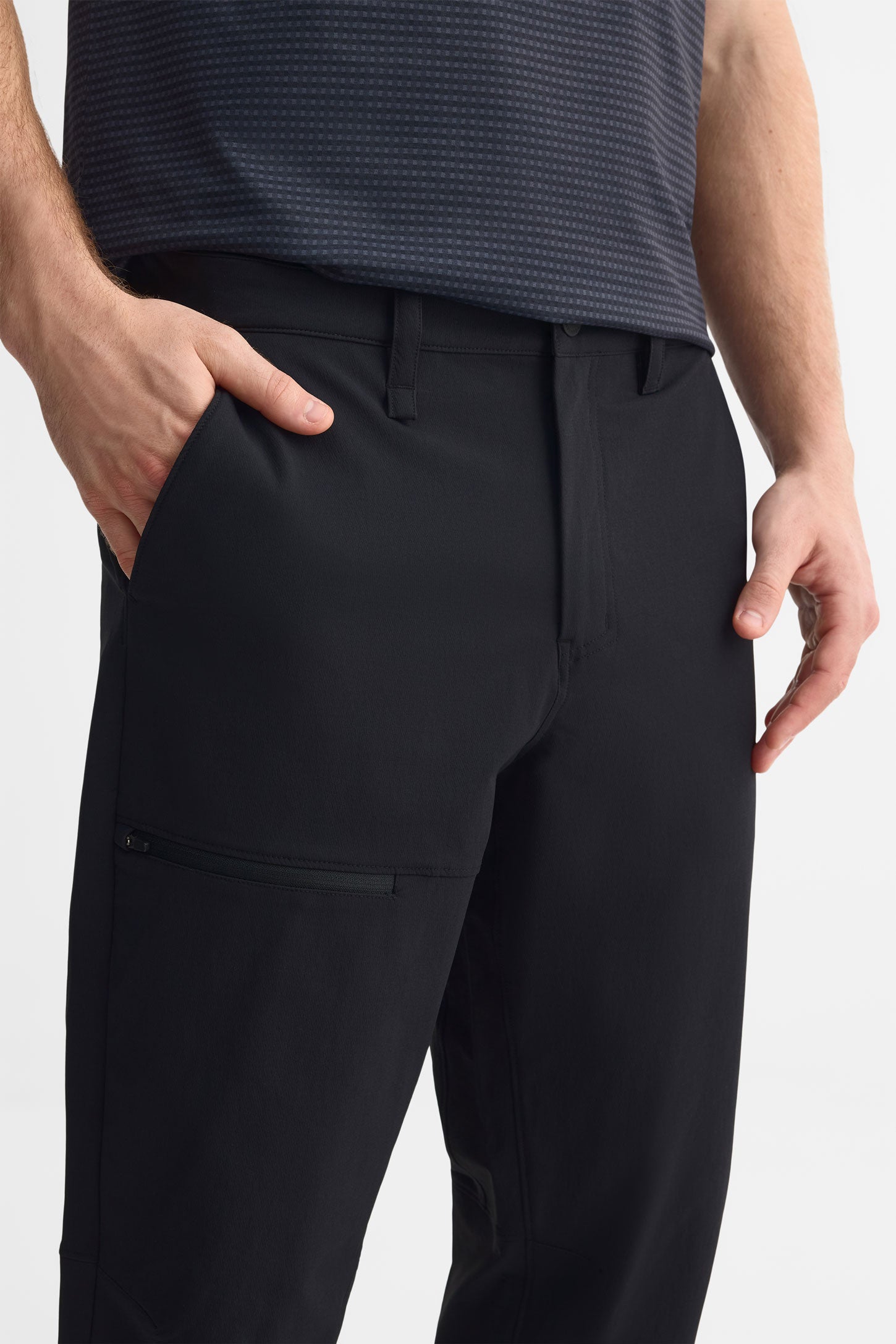 Pantalon coupe semi-ajustée - Homme && NOIR