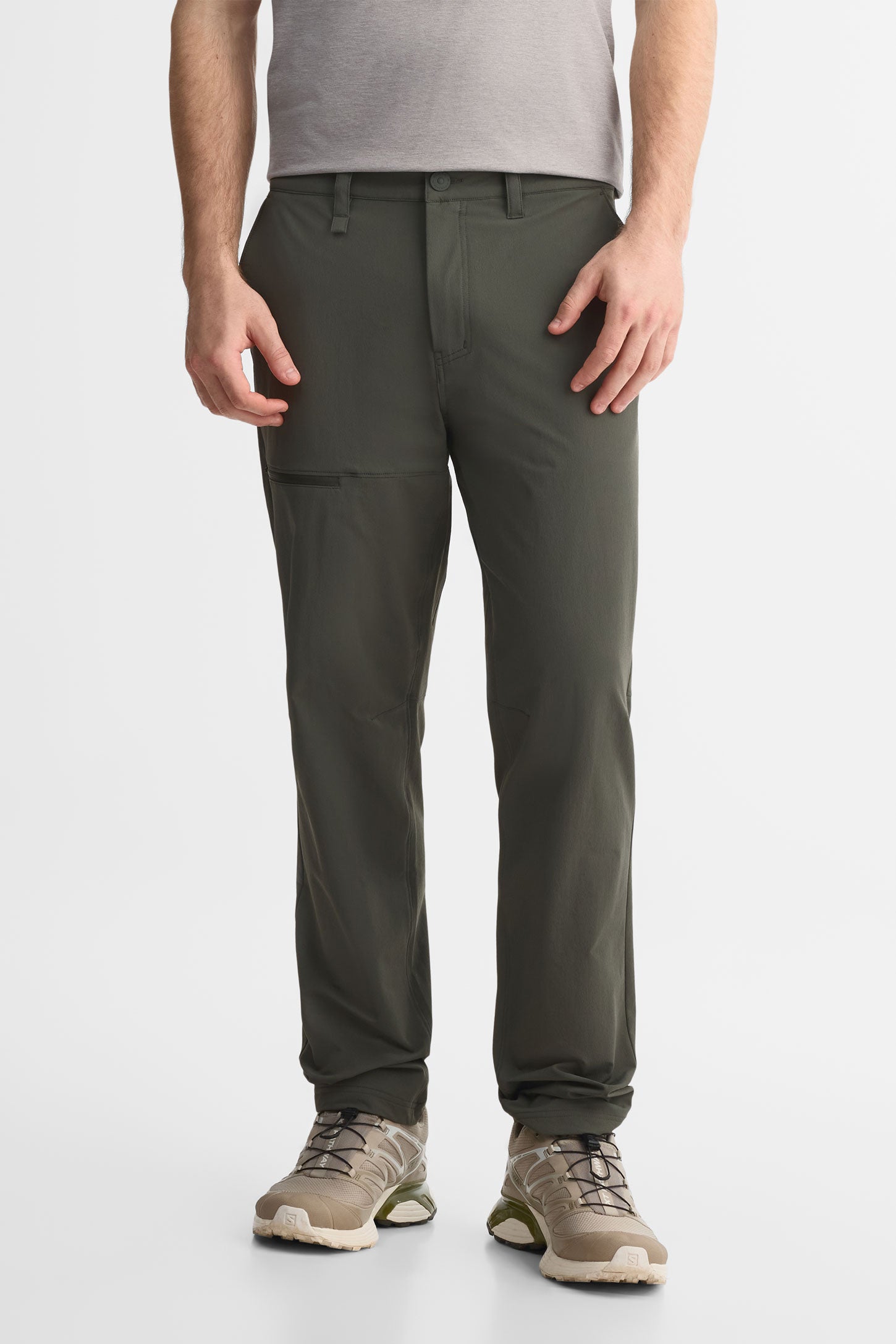 Pantalon coupe semi-ajustée - Homme && KAKI