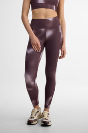 Legging taille haute - Femme && LILAS MULTI