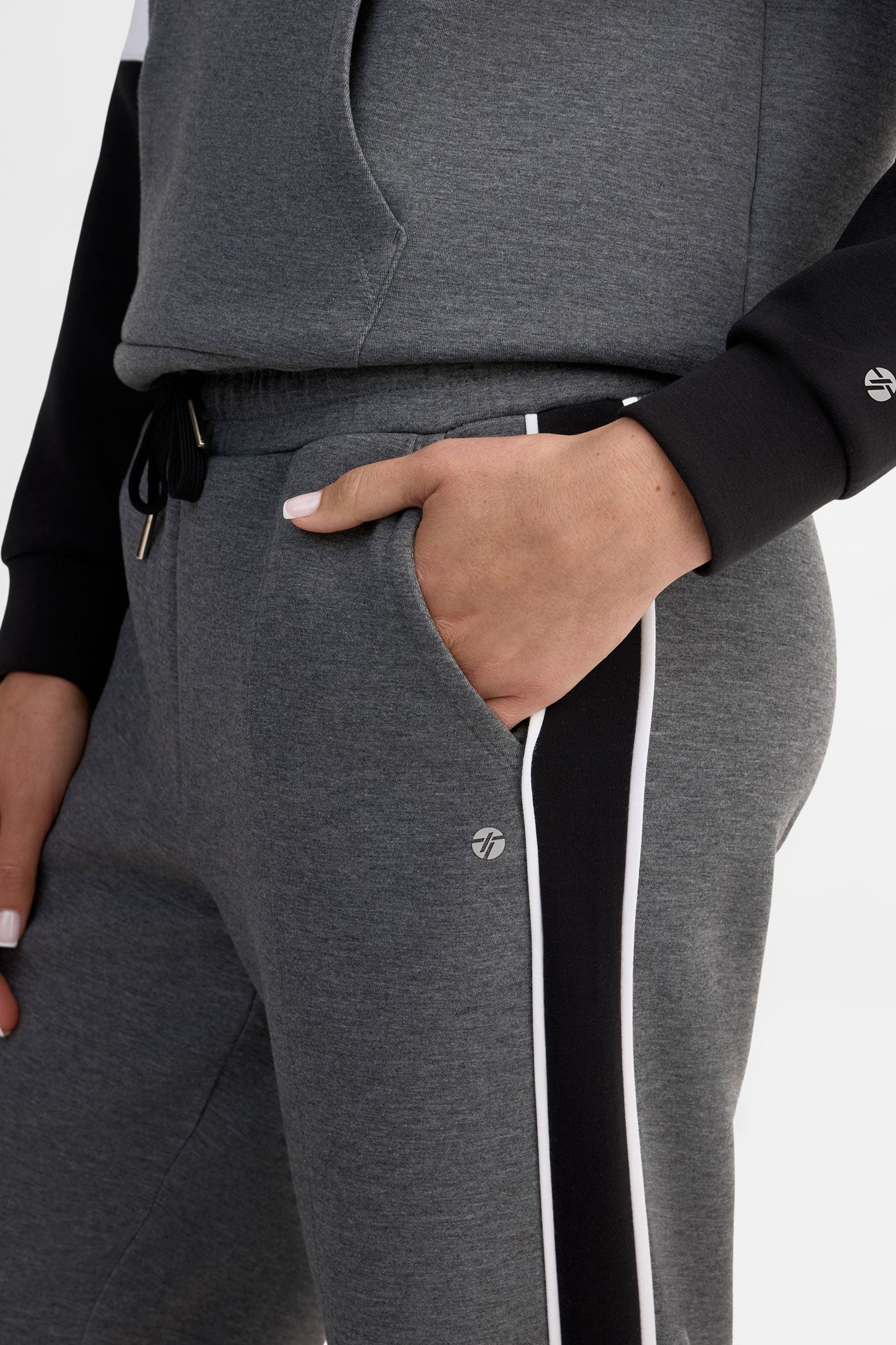 Pantalon jambe droite - Femme && CHARBON MIXTE