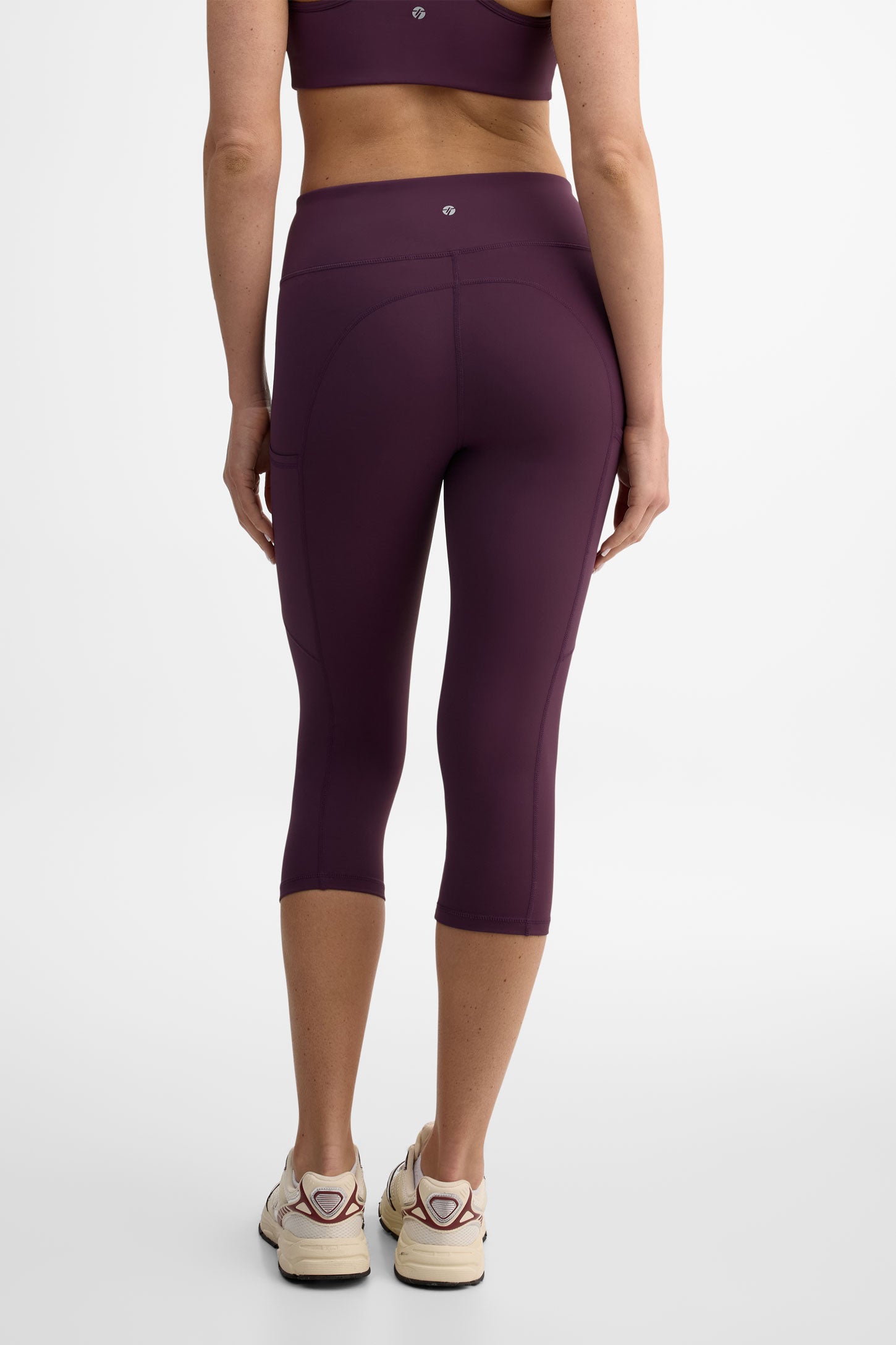 Legging capri taille haute - Femme && PRUNE