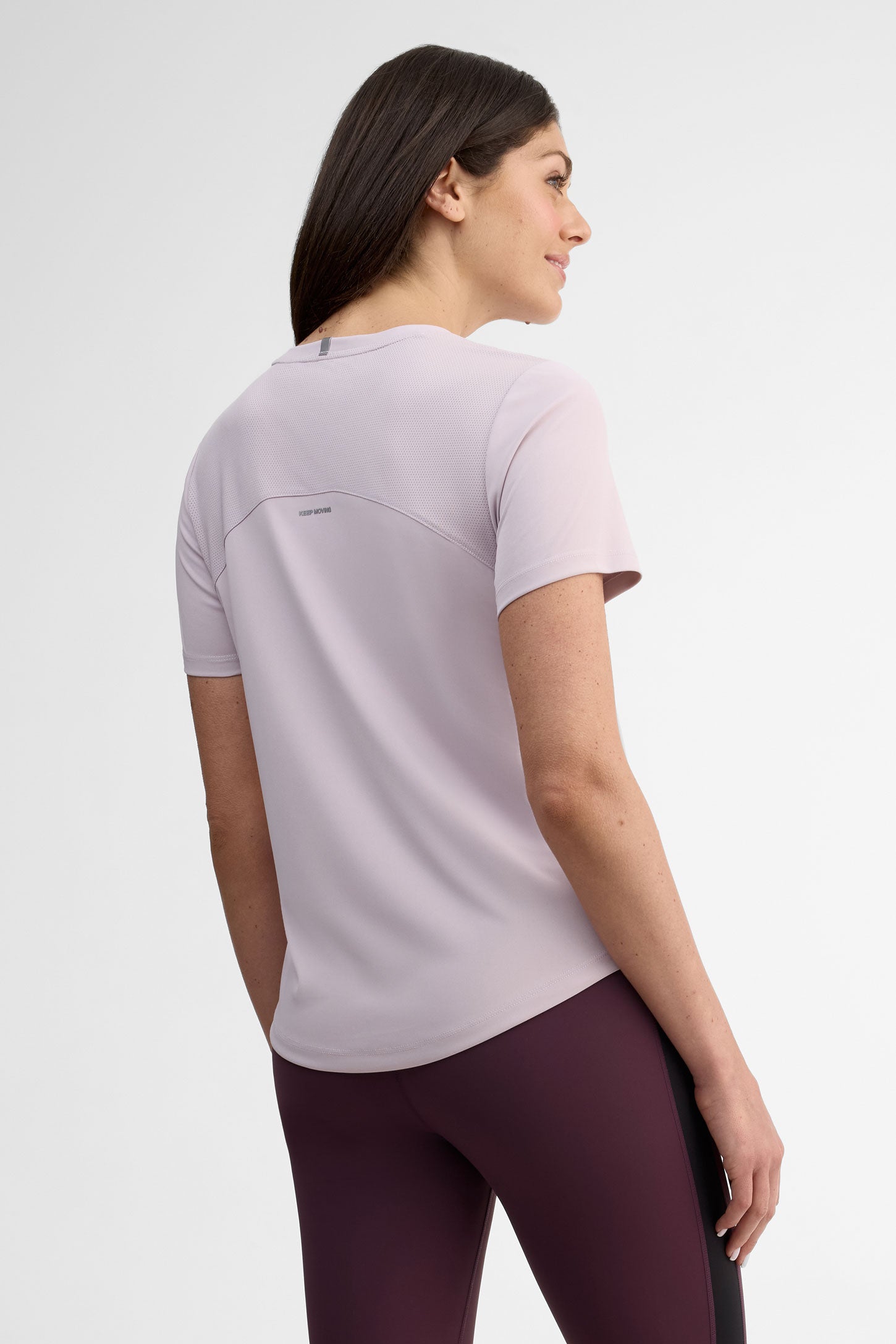 T-shirt col rond - Femme && LILAS