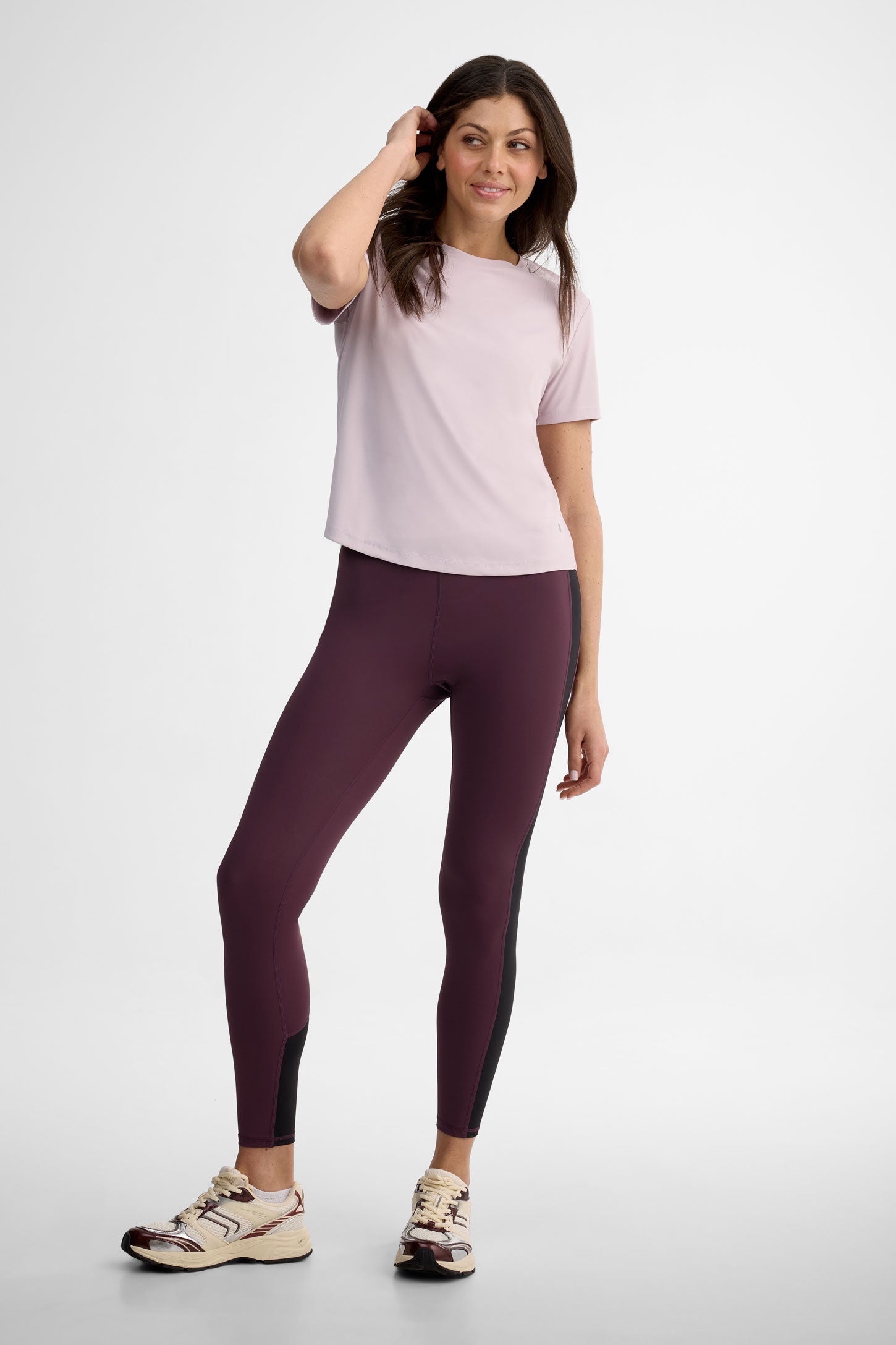 T-shirt col rond - Femme && LILAS