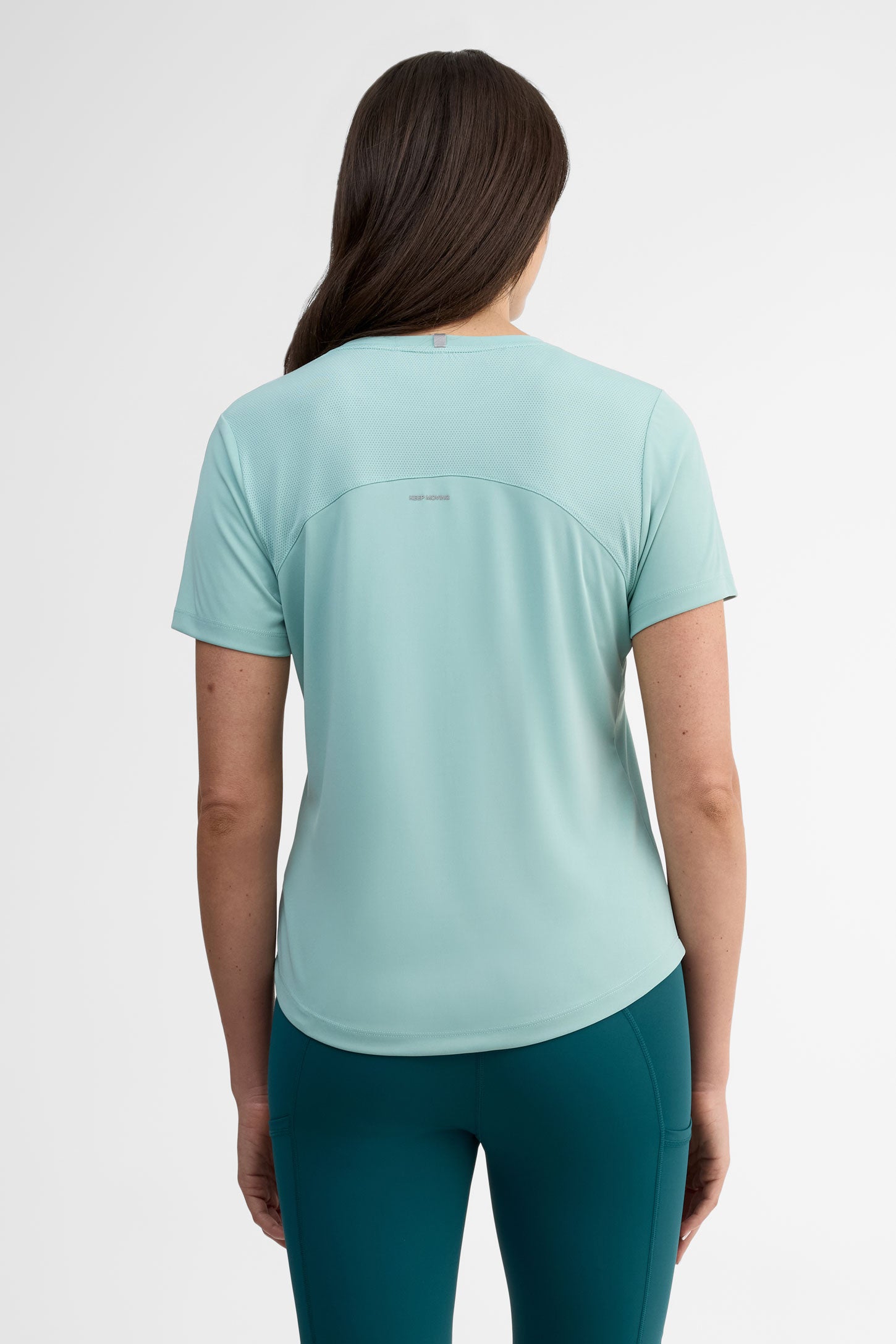 T-shirt col rond - Femme && AQUA