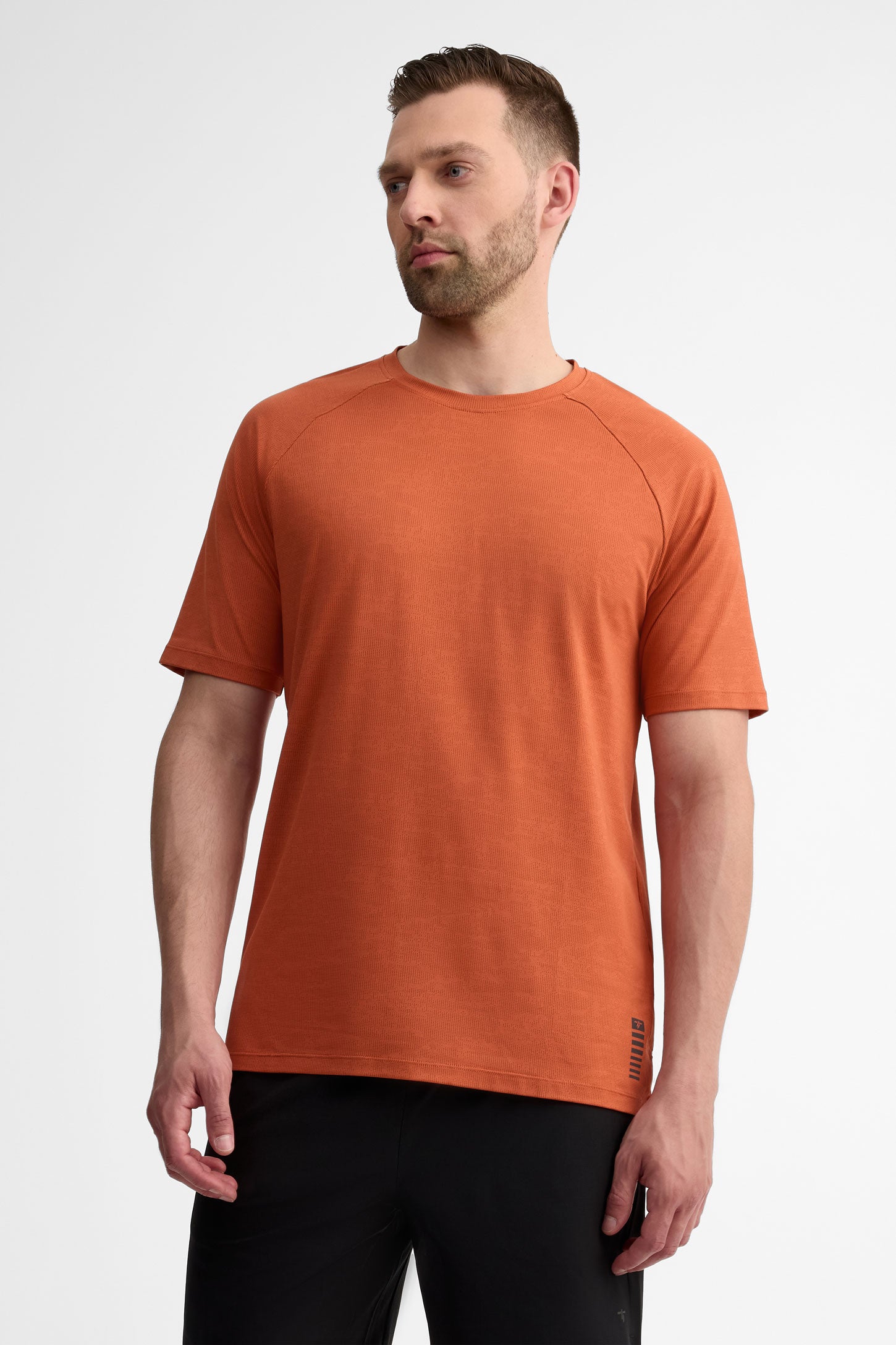 T-shirt col rond - Homme && ORANGE