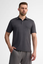 Polo manches courtes - Homme && CHARBON