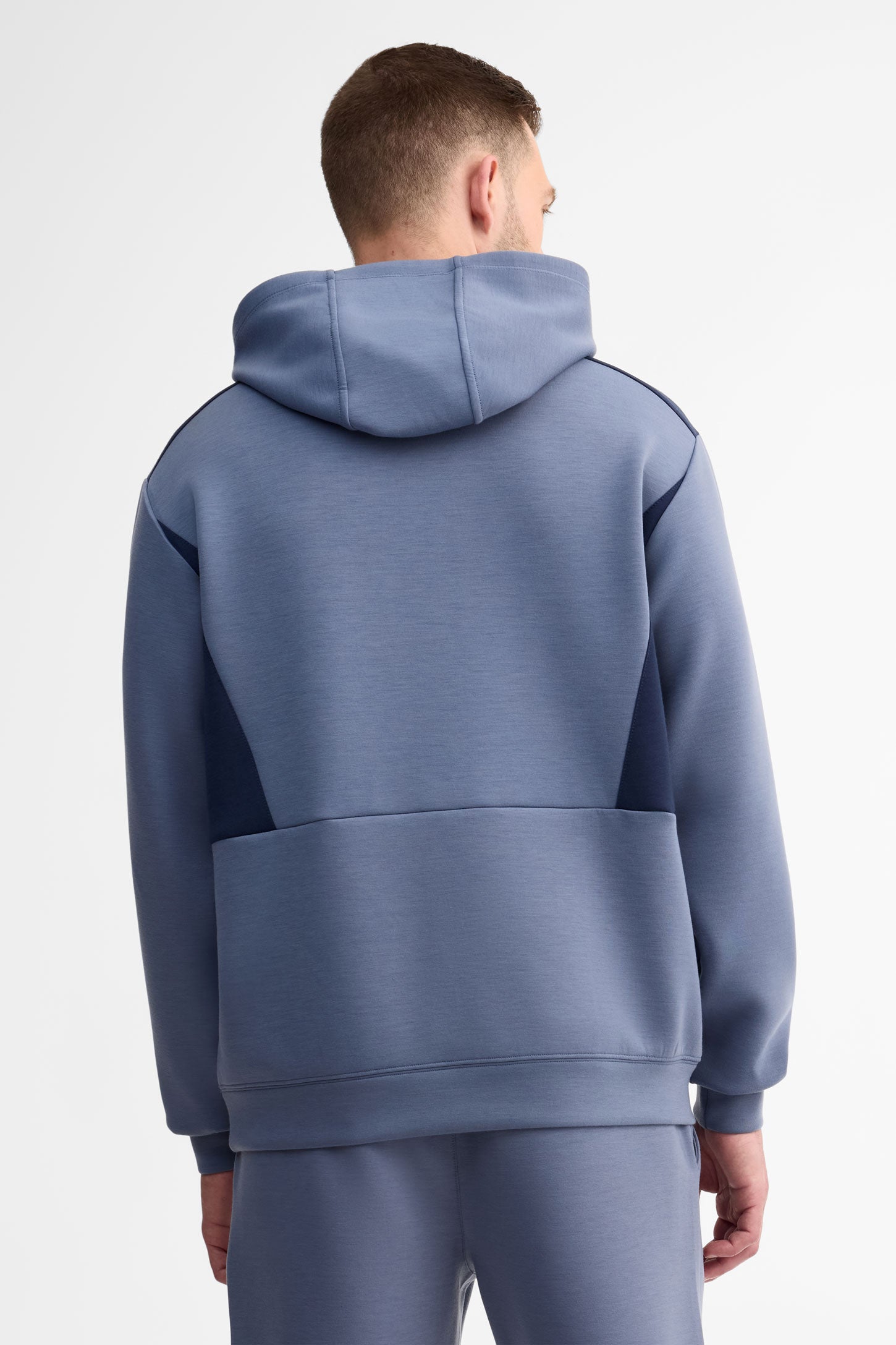 Chandail à capuchon coton ouaté - Homme && GRIS