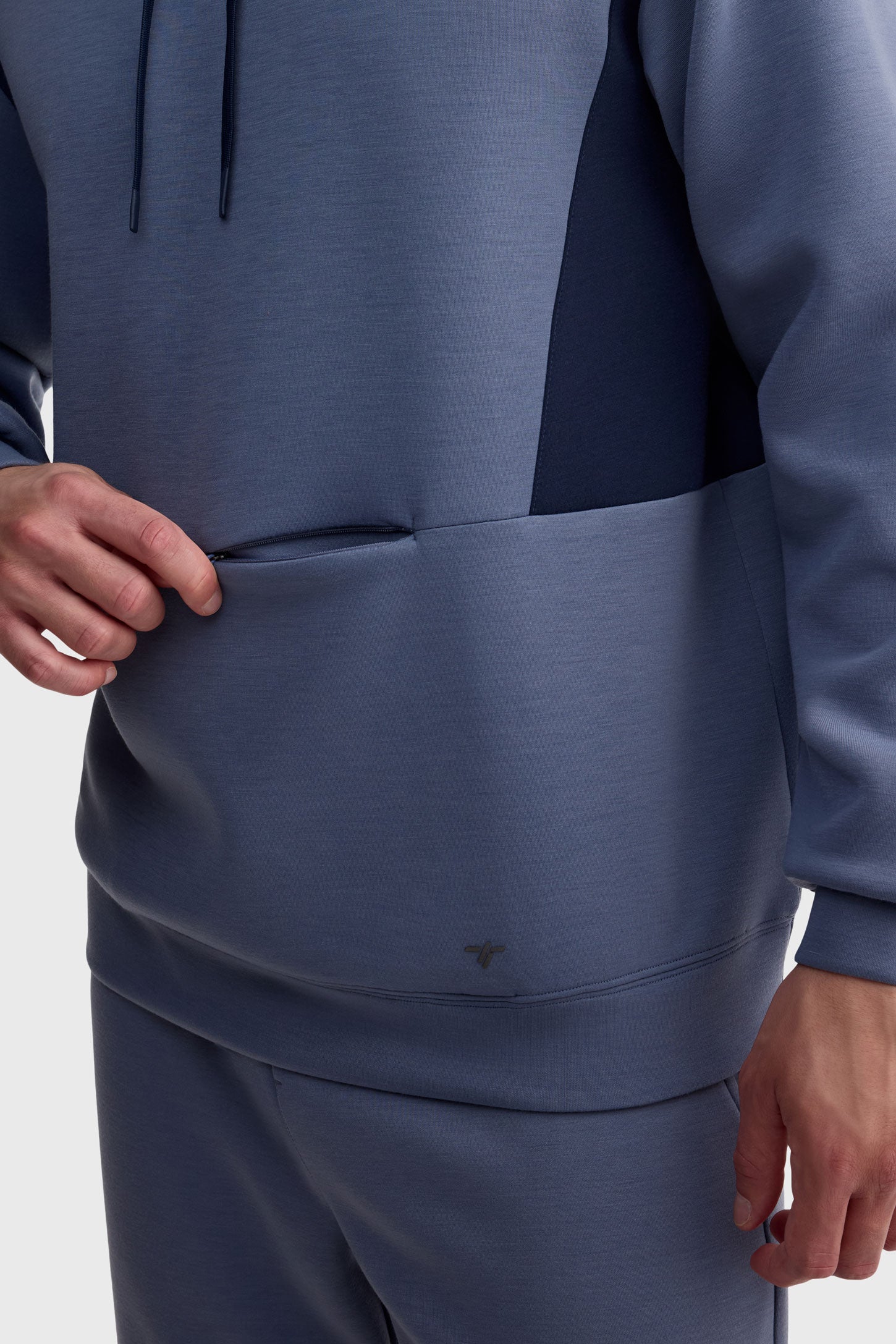 Chandail à capuchon coton ouaté - Homme && GRIS