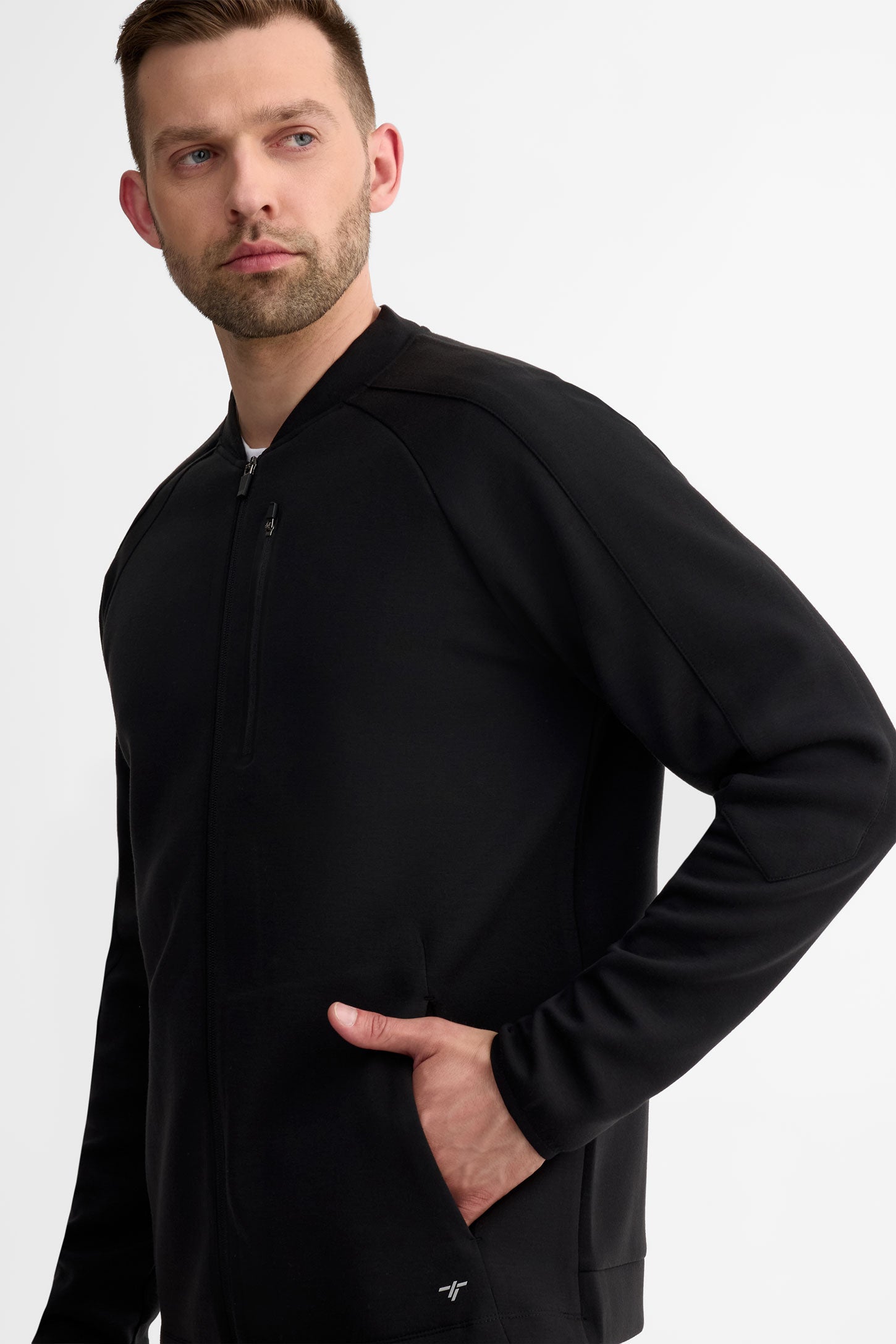 Veste à fermeture éclair - Homme && NOIR