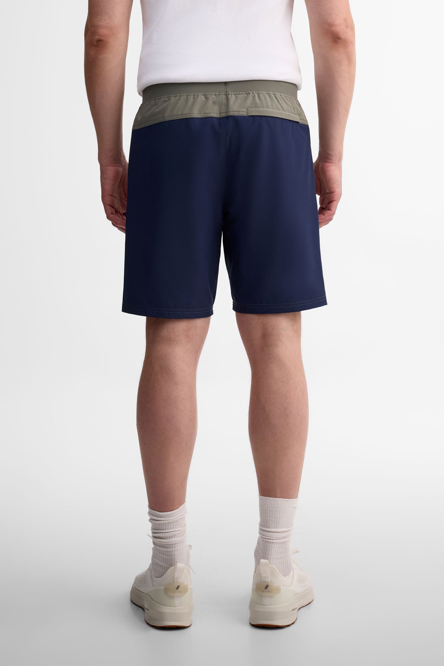 Short taille élastique - Femme && KAKI