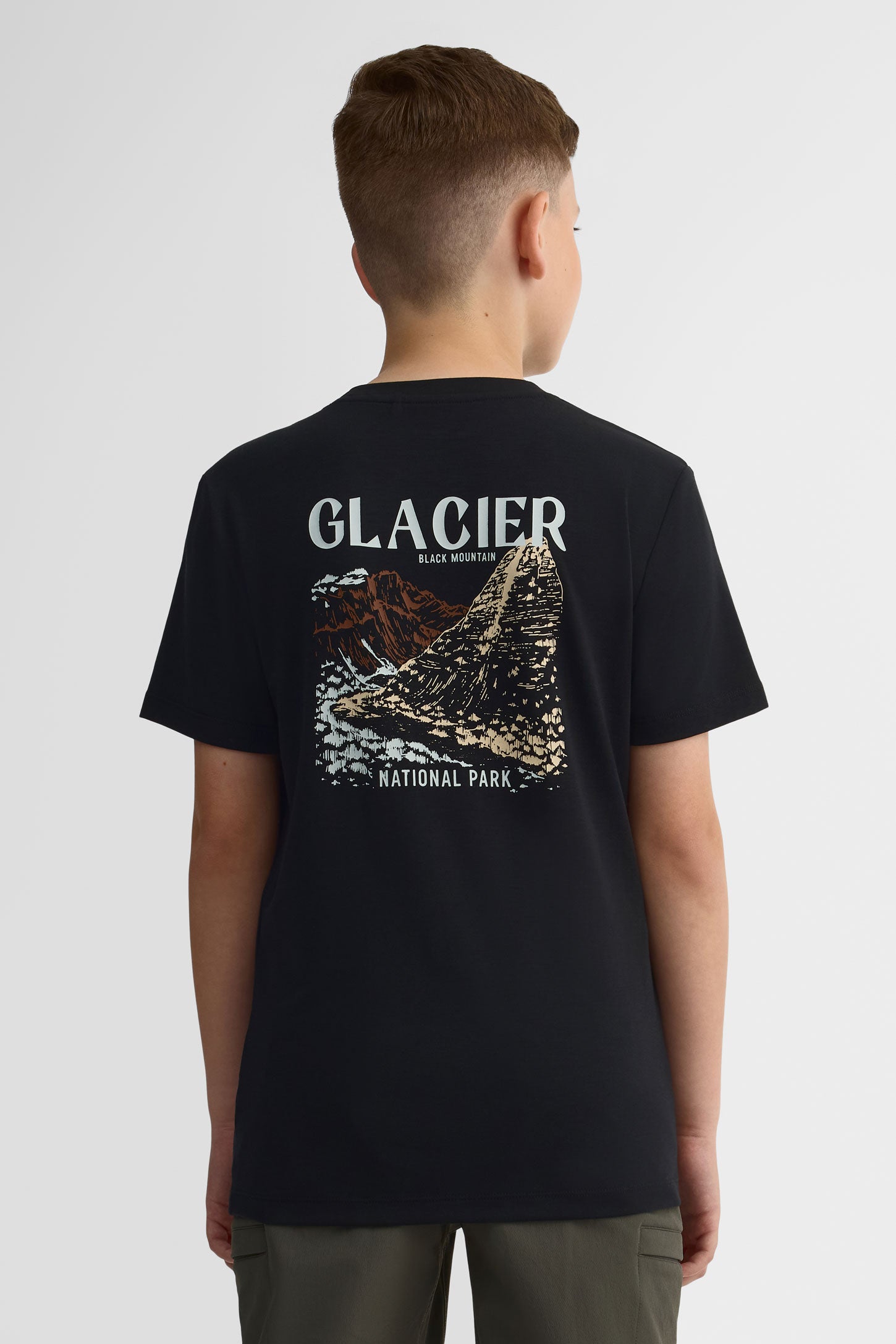 T-shirt col rond - Ado garçon && NOIR