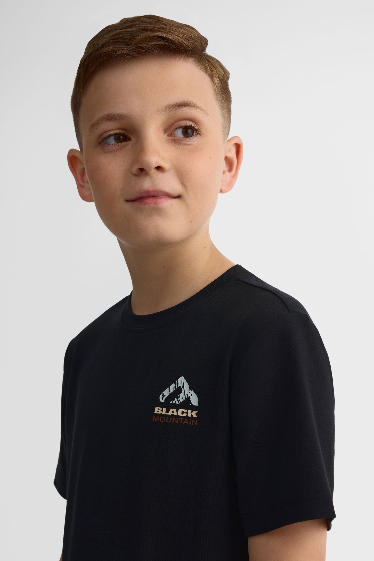 T-shirt col rond - Ado garçon && NOIR