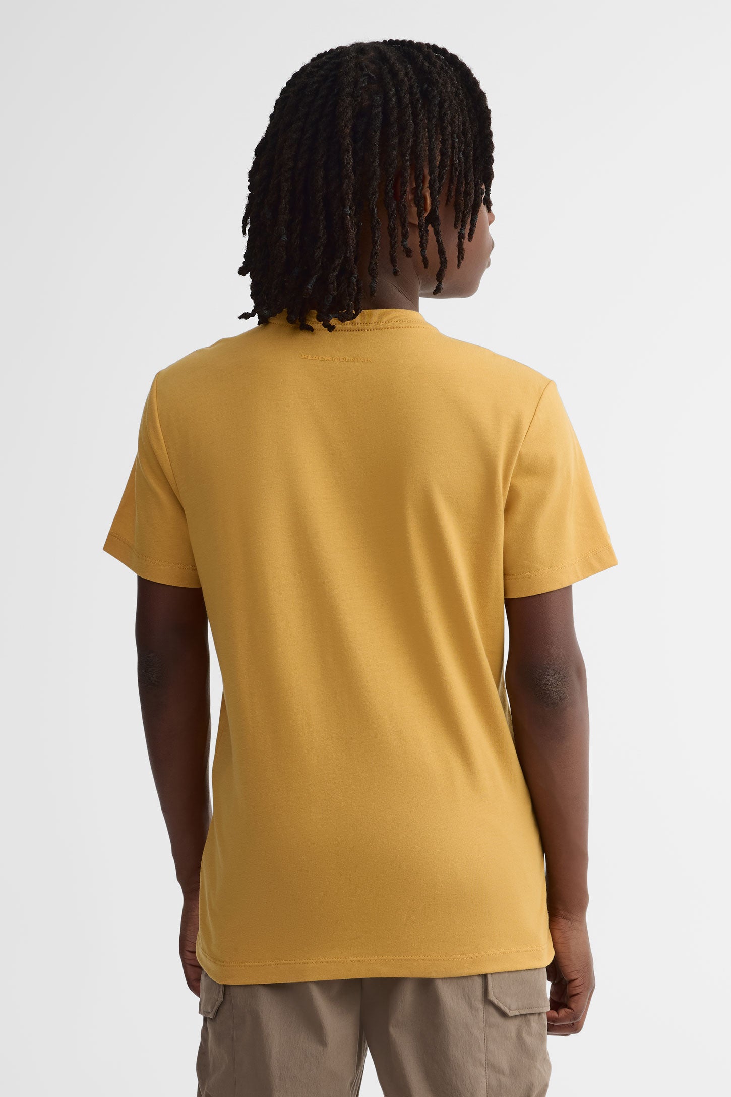 T-shirt col rond coton bio - Ado garçon && OCRE