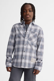 Chemise manches longues en flanelle - Ado garçon && GRIS MULTI