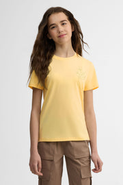 T-shirt col rond semi-ajusté - Ado fille && JAUNE
